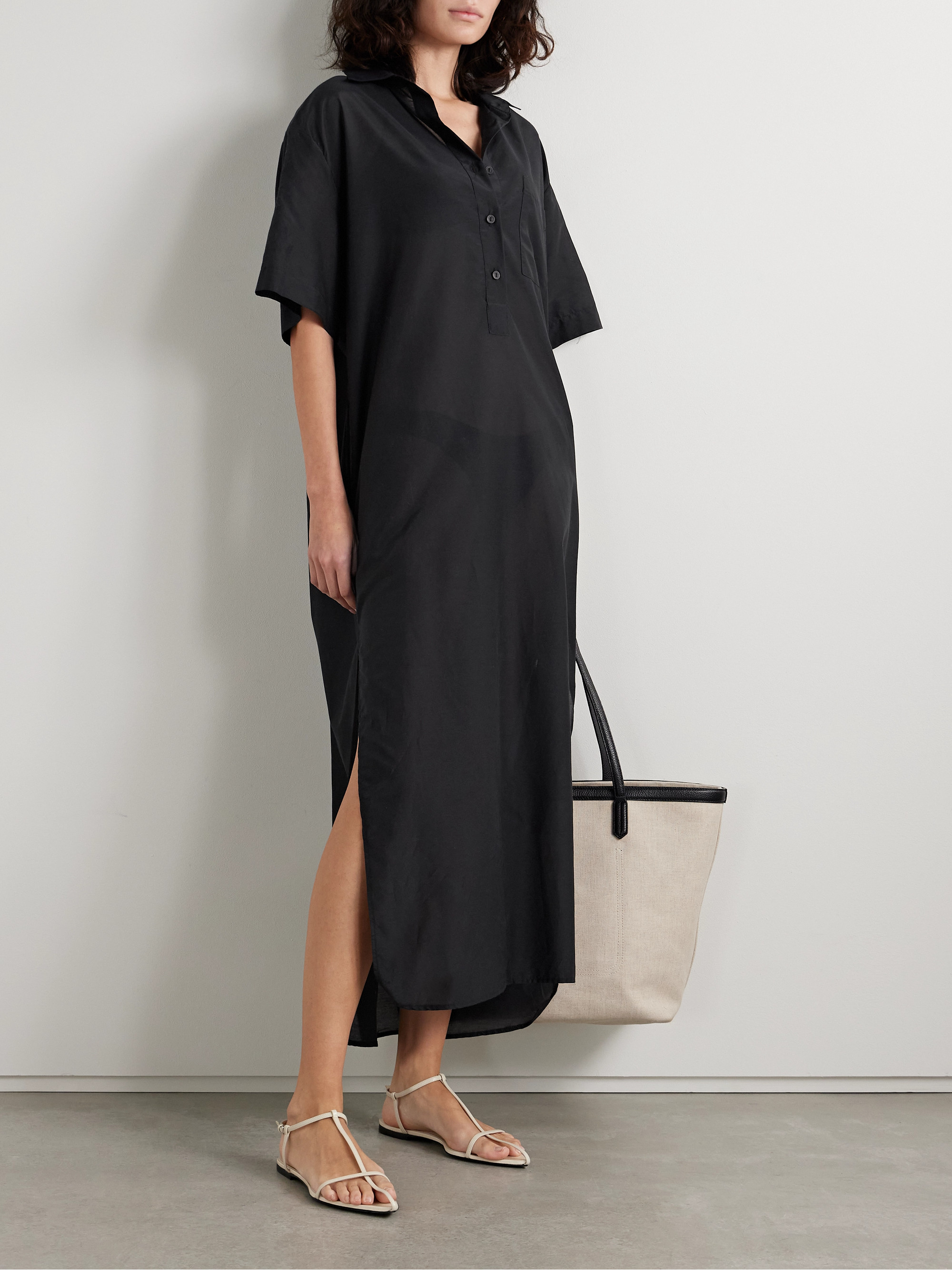 oversized black shirt dress MIKUTA main image 0