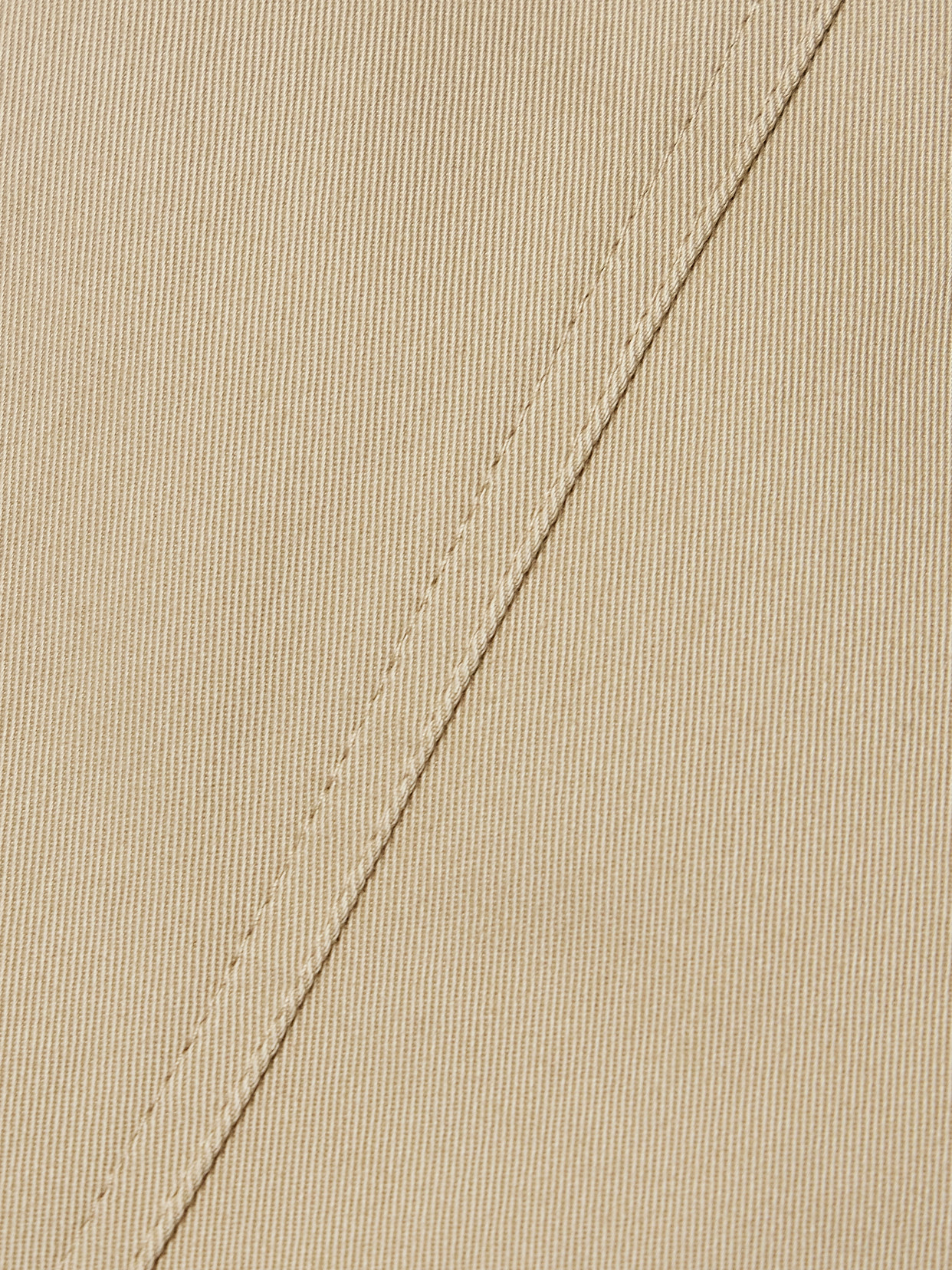 Paneled Organic Cotton-Blend Twill Mini