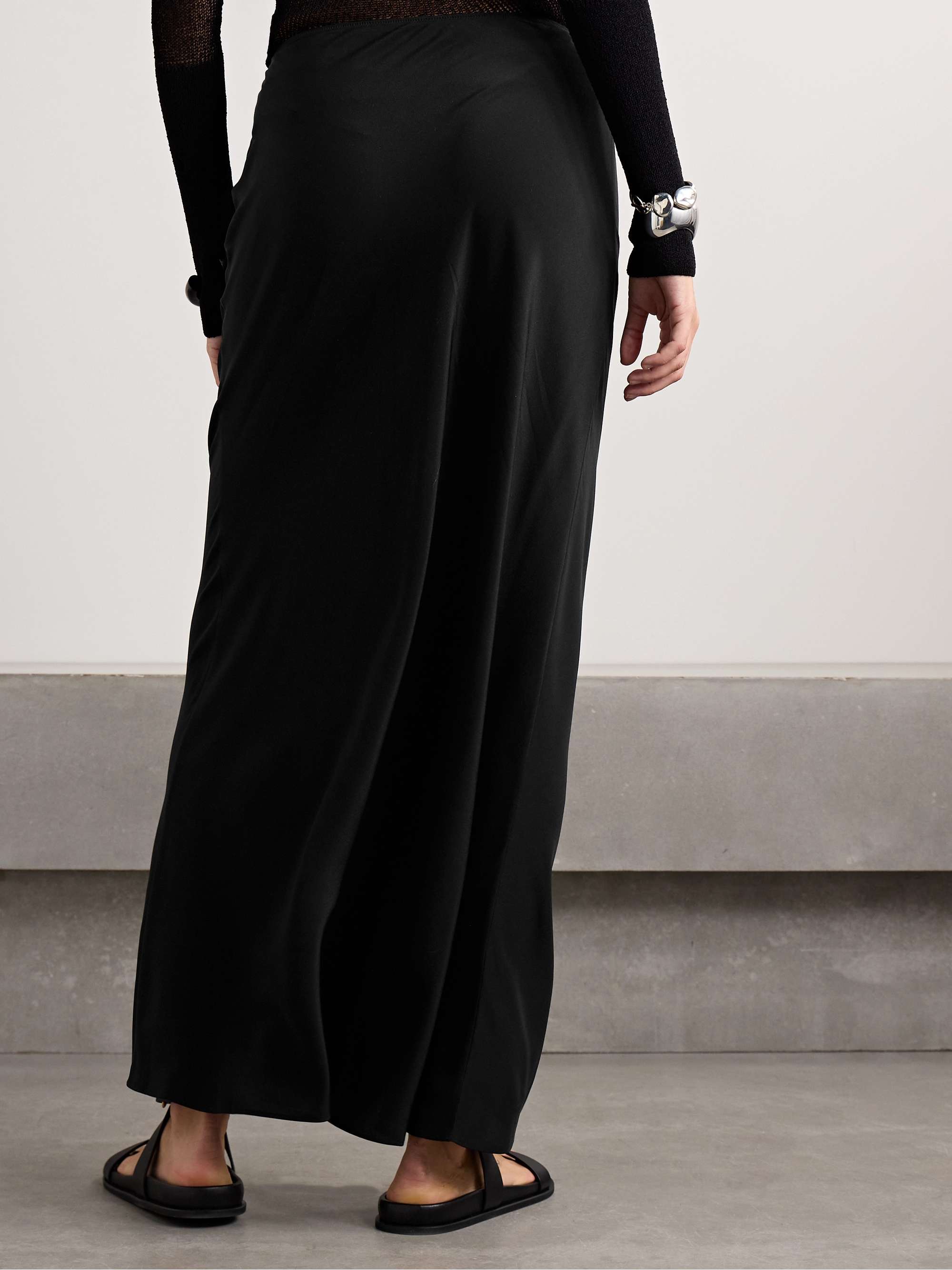 MATTEAU Silk midi skirt