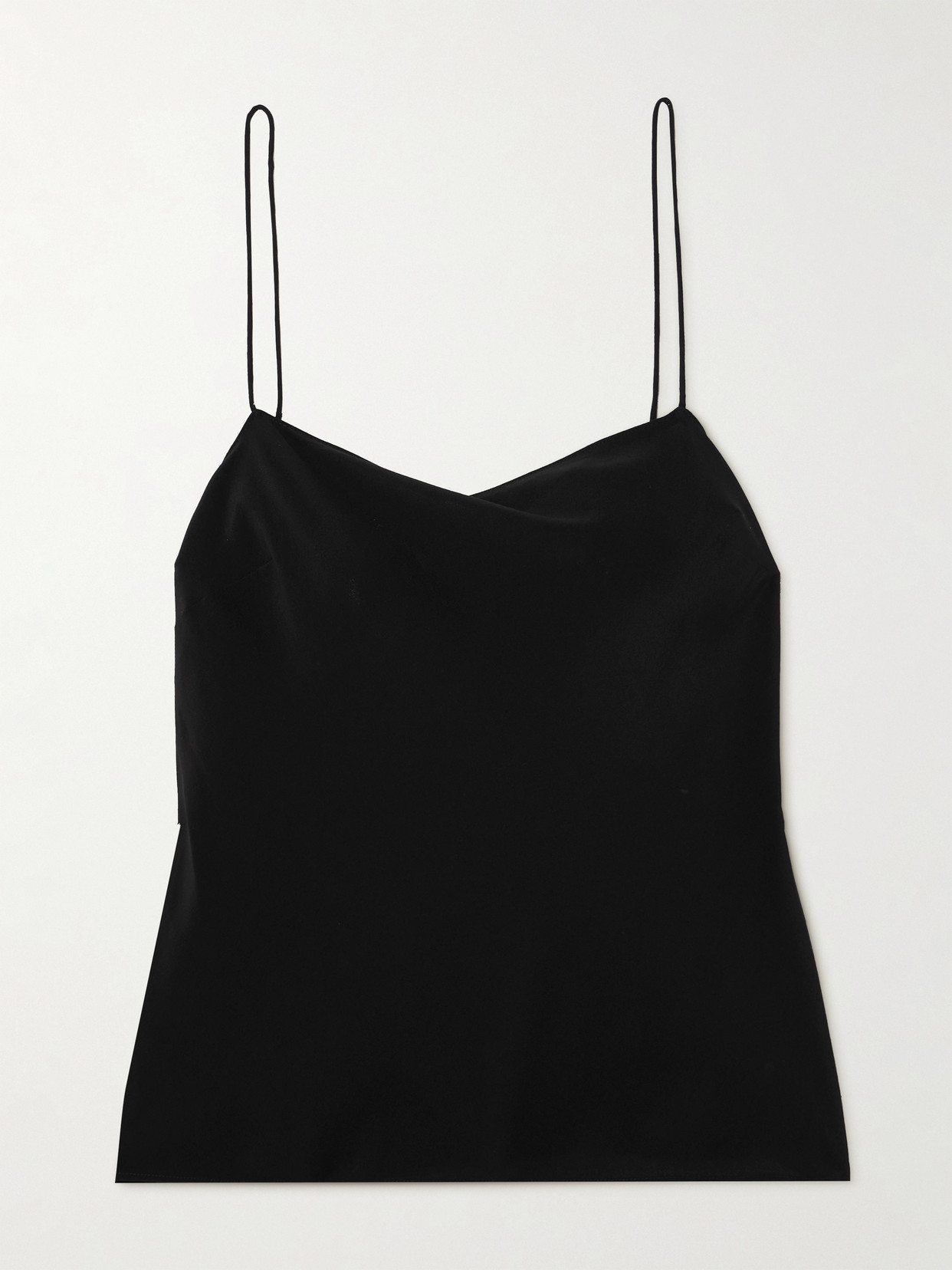 Matteau Square Silk Camisole In Black