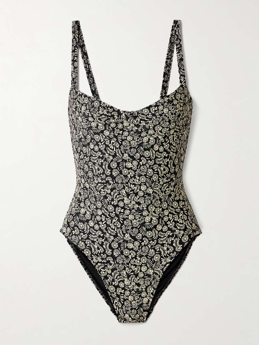 Matteau Floral-print Underwired Stretch Recycled Swimsuit