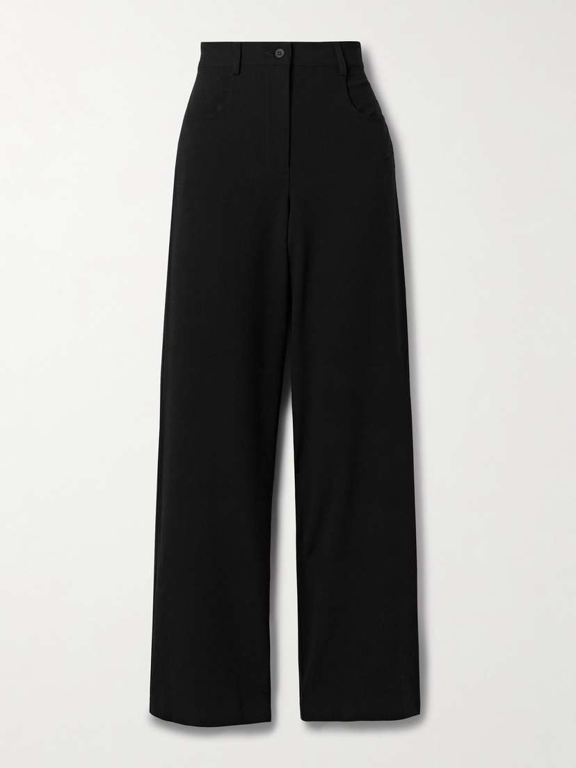 Matteau Wool-blend Crepe Straight-leg Pants