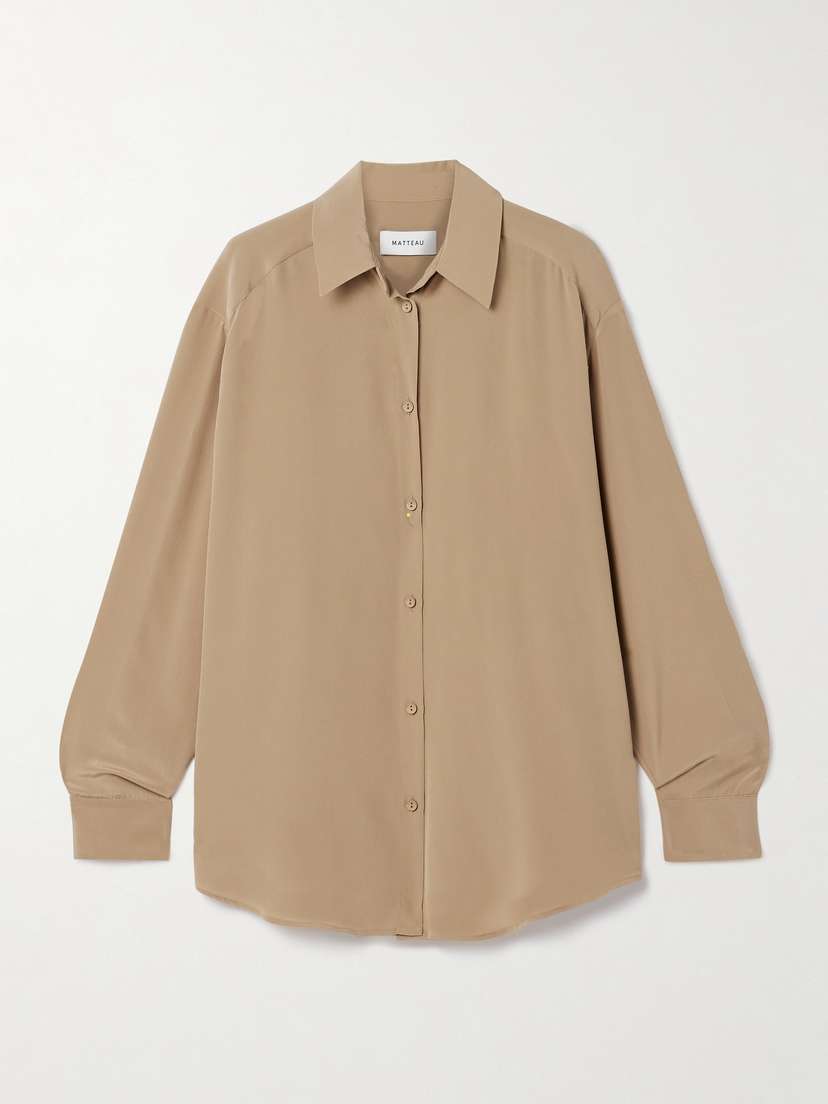 Matteau Silk Crepe De Chine Shirt