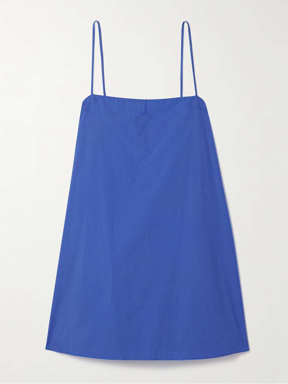 organic cotton-poplin mini dress