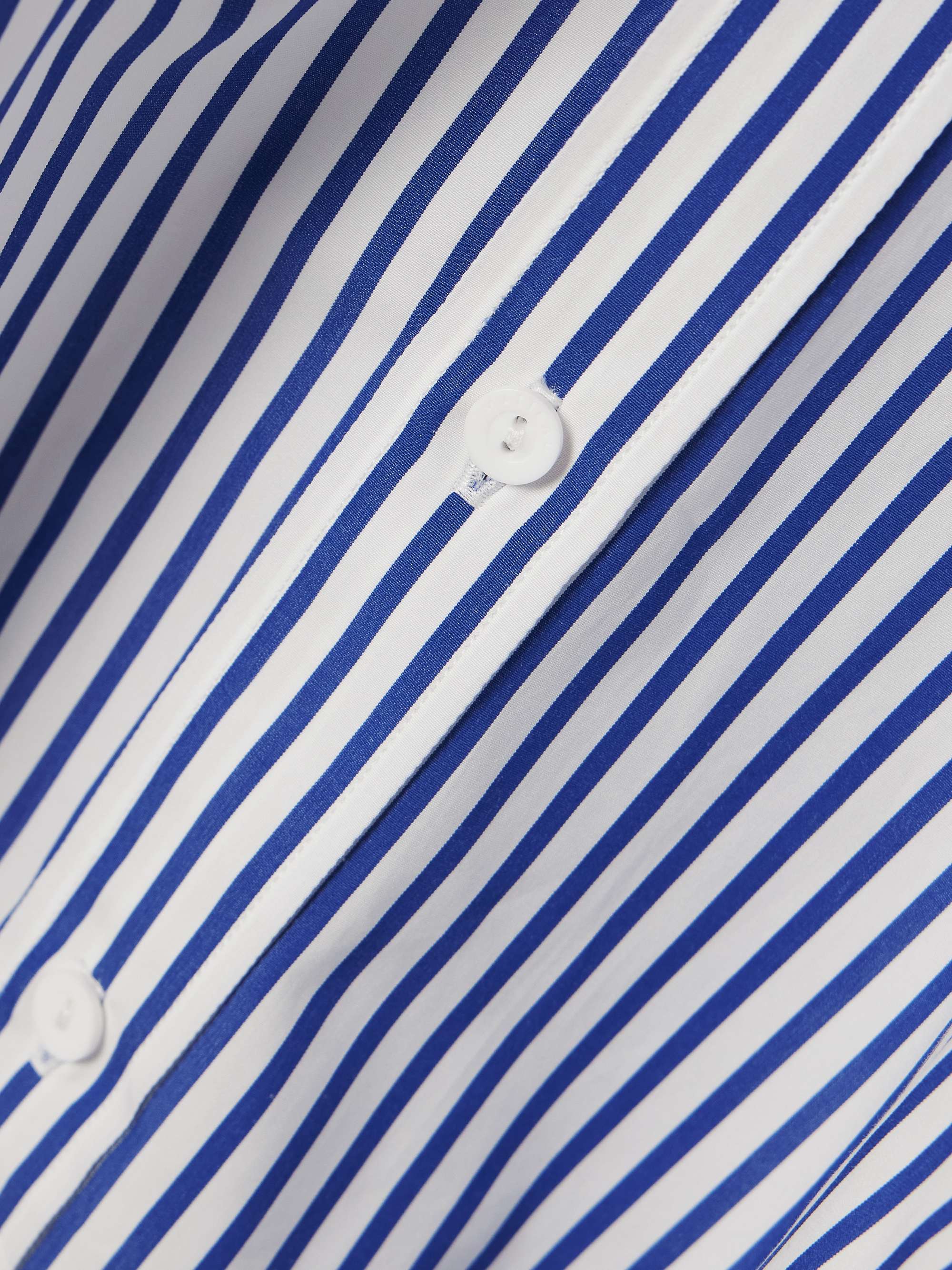 MATTEAU Striped organic cotton-poplin shirt
