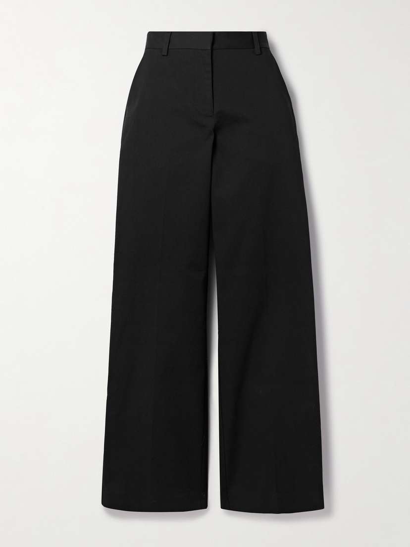 Matteau Organic Cotton-blend Twill Straight-leg Pants