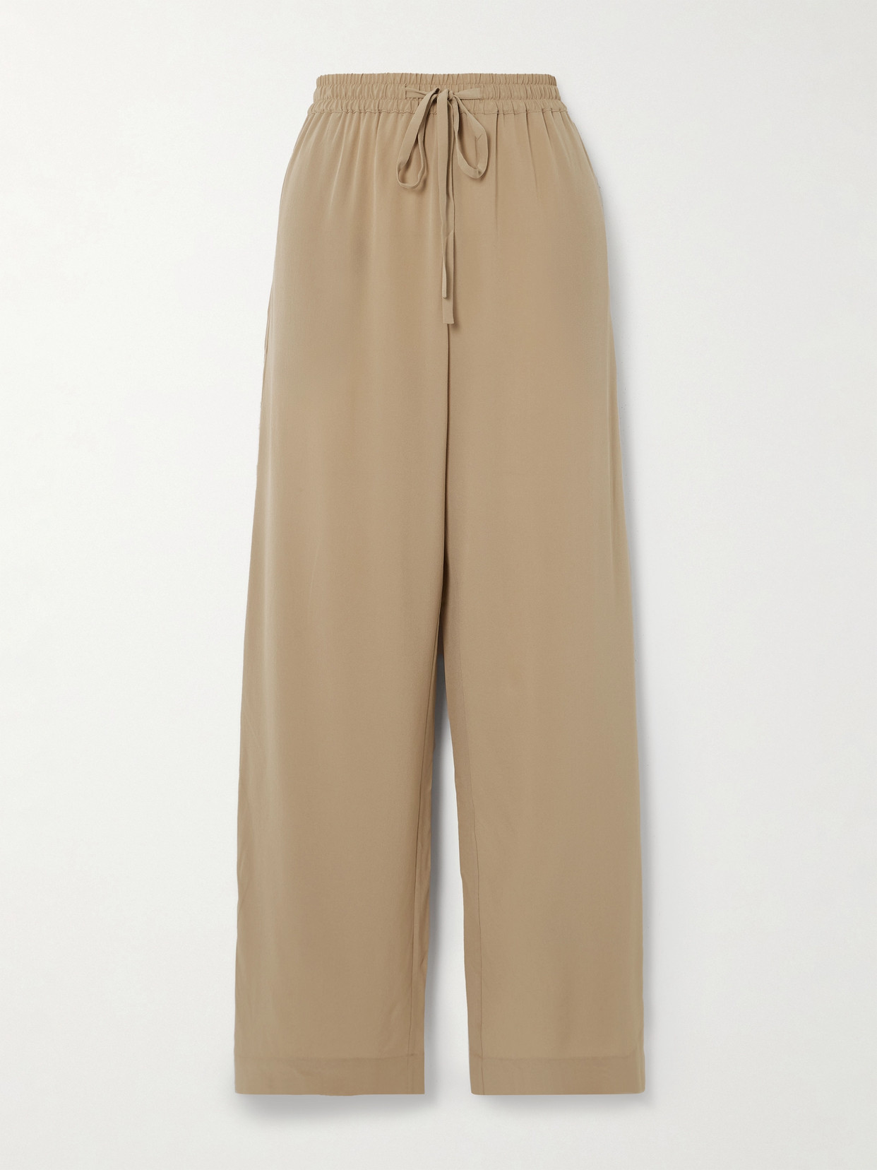 Matteau Silk Crepe De Chine Track Pants In Neutrals