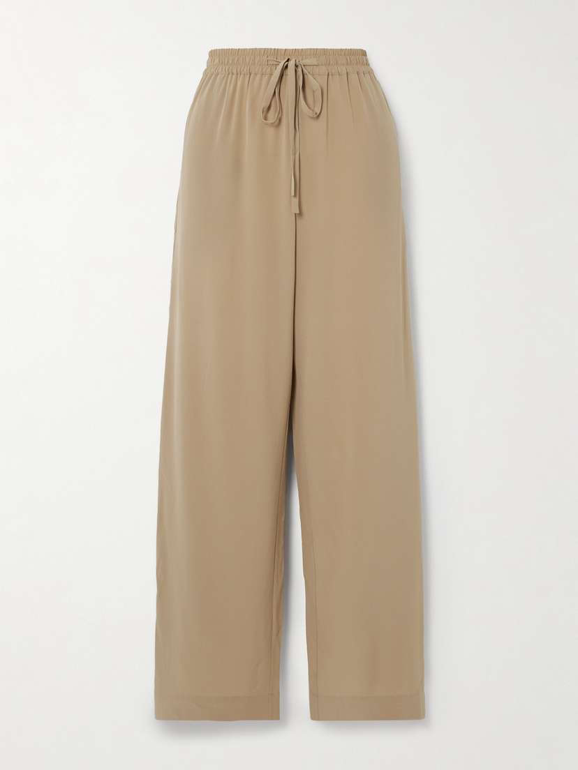 Matteau Silk Crepe De Chine Track Pants