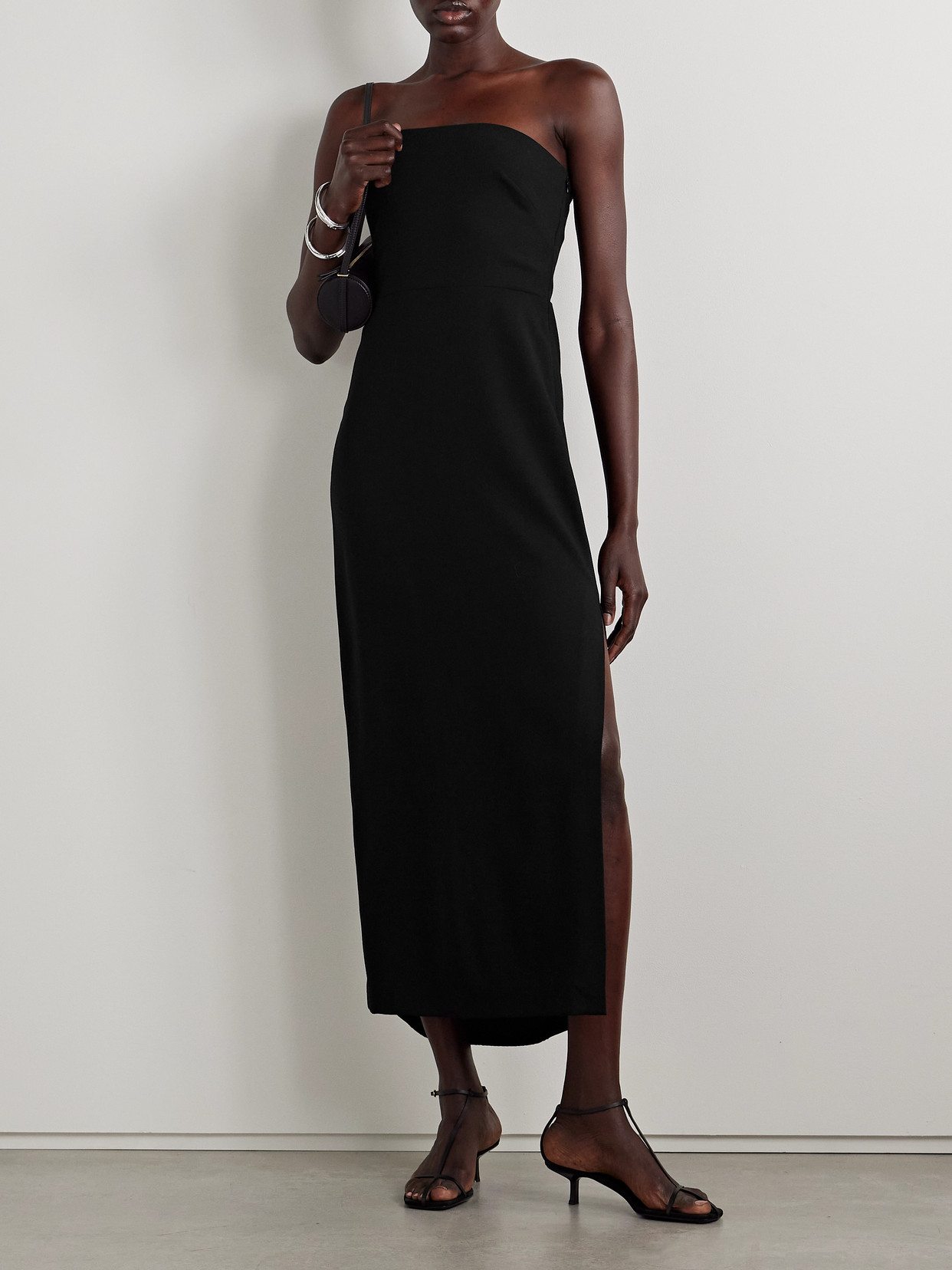 Matteau Stretch-wool Maxi Dress In Black