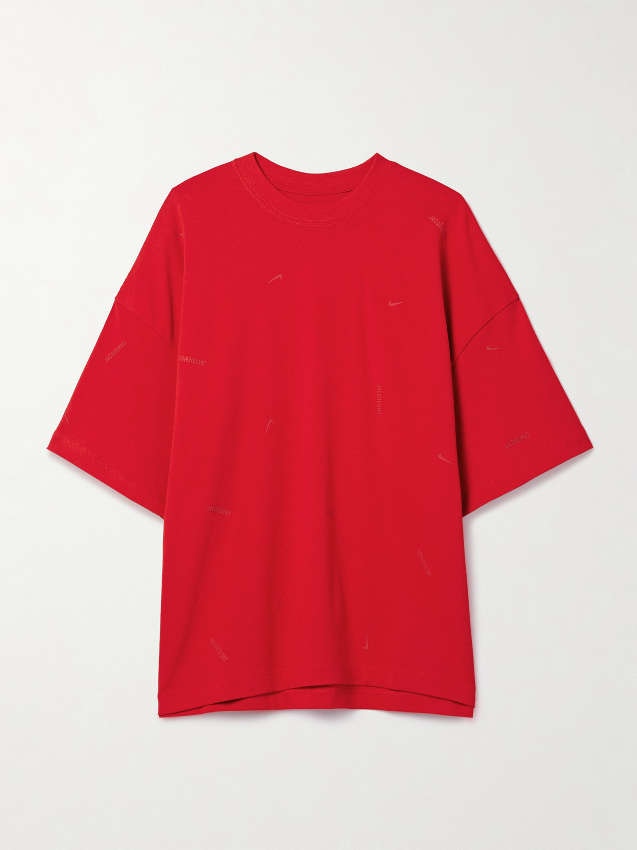 Nike - + Jacquemus Oversized Appliquéd Cotton-jersey T-shirt - Red