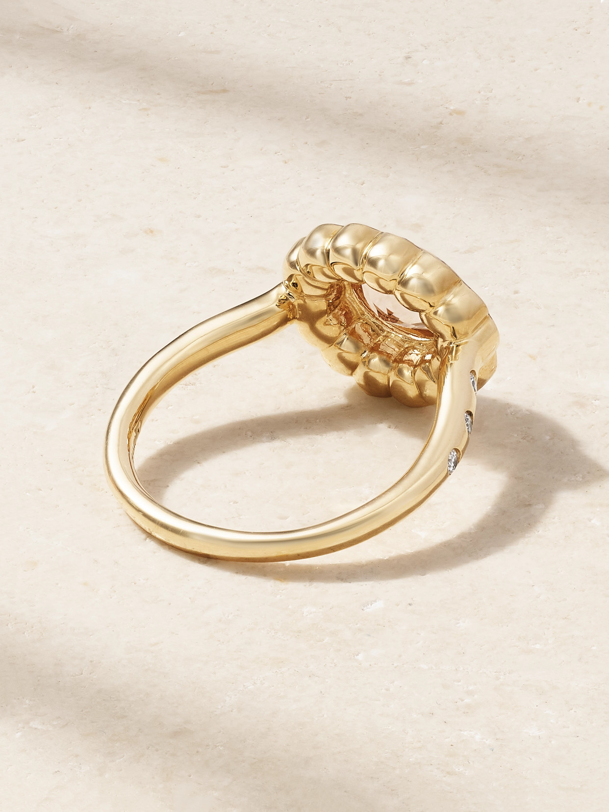 Marlo Laz Lexie 18-karat Gold, Morganite And Diamond Ring In Gold