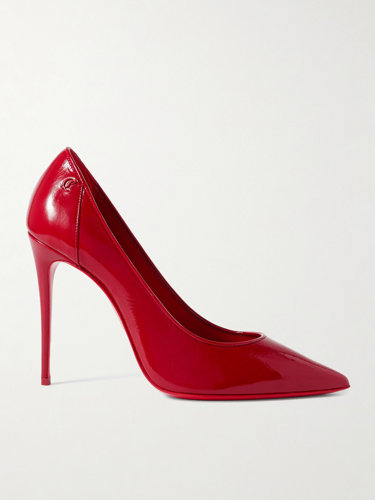 Christian Louboutin - Sporty Kate 100 Patent-leather Pumps - Red