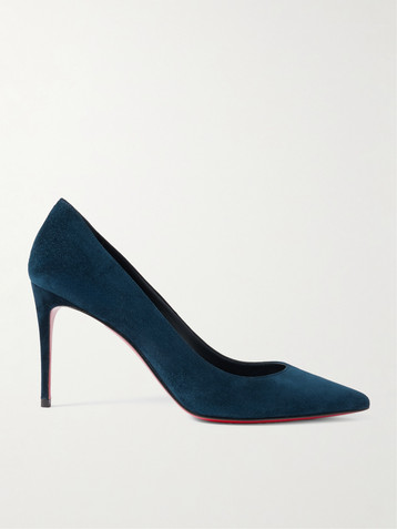 CHRISTIAN LOUBOUTIN Kate 85 suede point-toe pumps