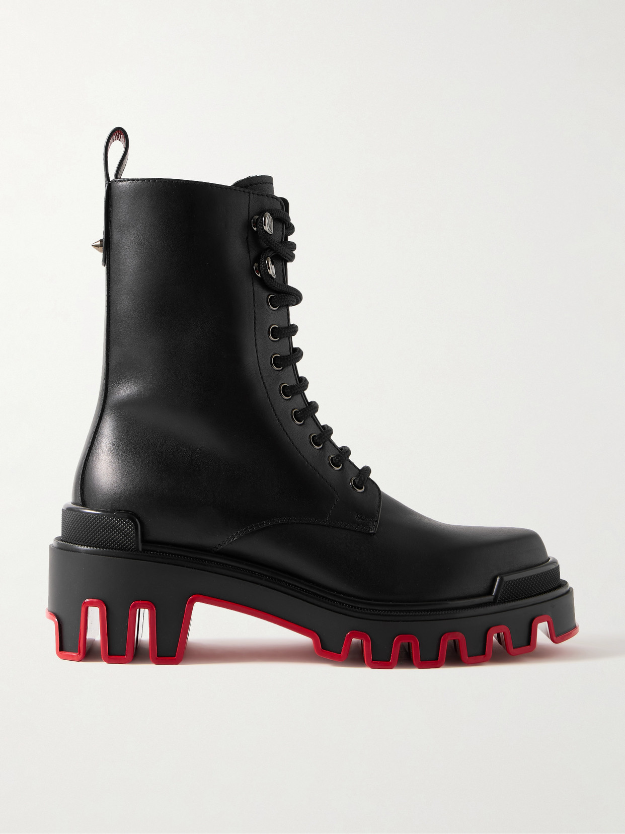 Christian Louboutin Dune Trott Alta Leather Ankle Boots In Black