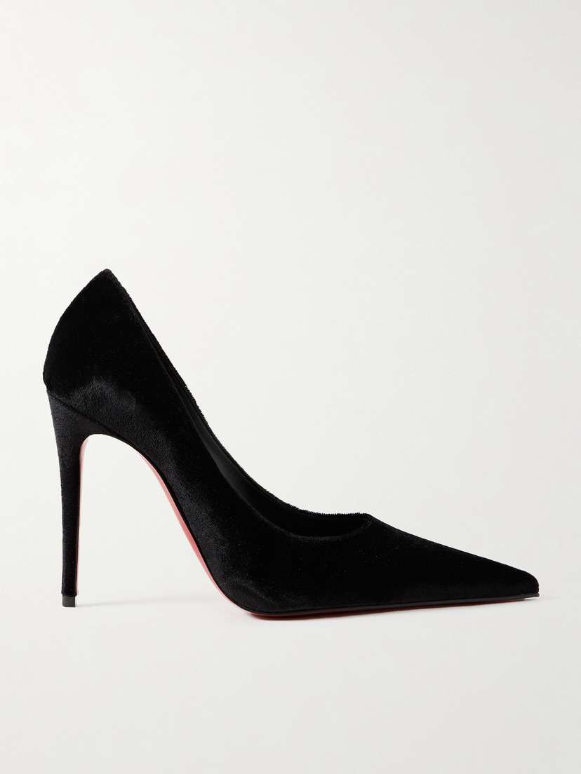 Christian Louboutin Kate Max 100 Velvet Pumps