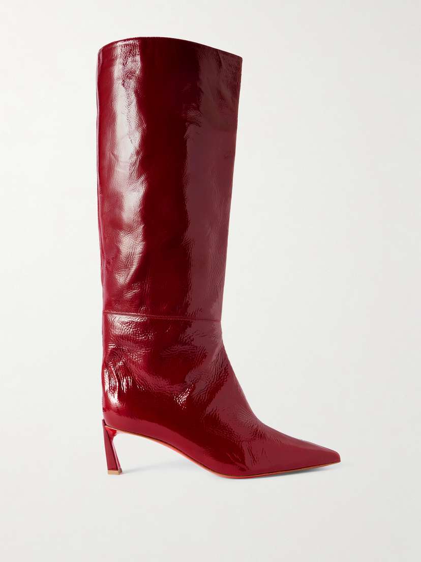Christian Louboutin Condorocombo 55 Patent-leather Knee Boots