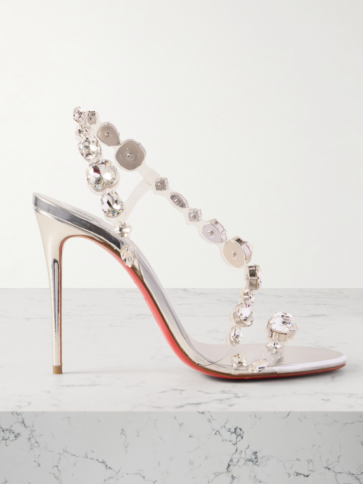 Rosalie 100 Crystal-Embellished Pvc Sandals