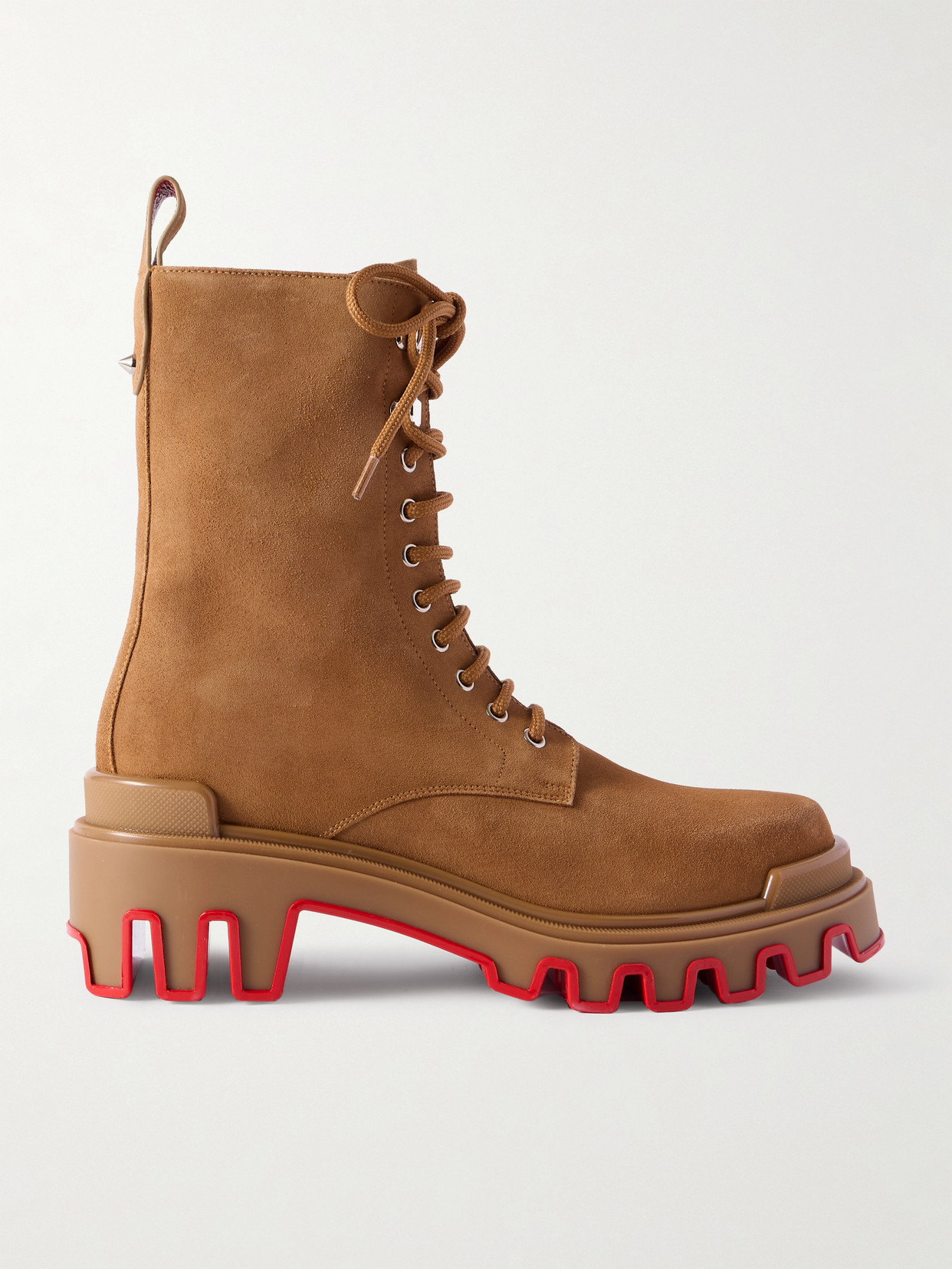 Christian Louboutin Dune Trott Alta Suede Ankle Boots In Neutrals
