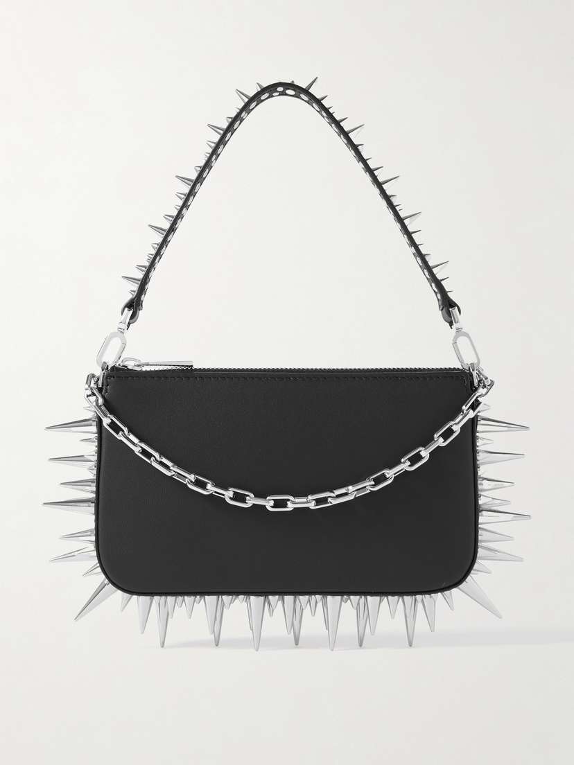 Christian Louboutin Loubila Mini Spiked Leather Shoulder Bag