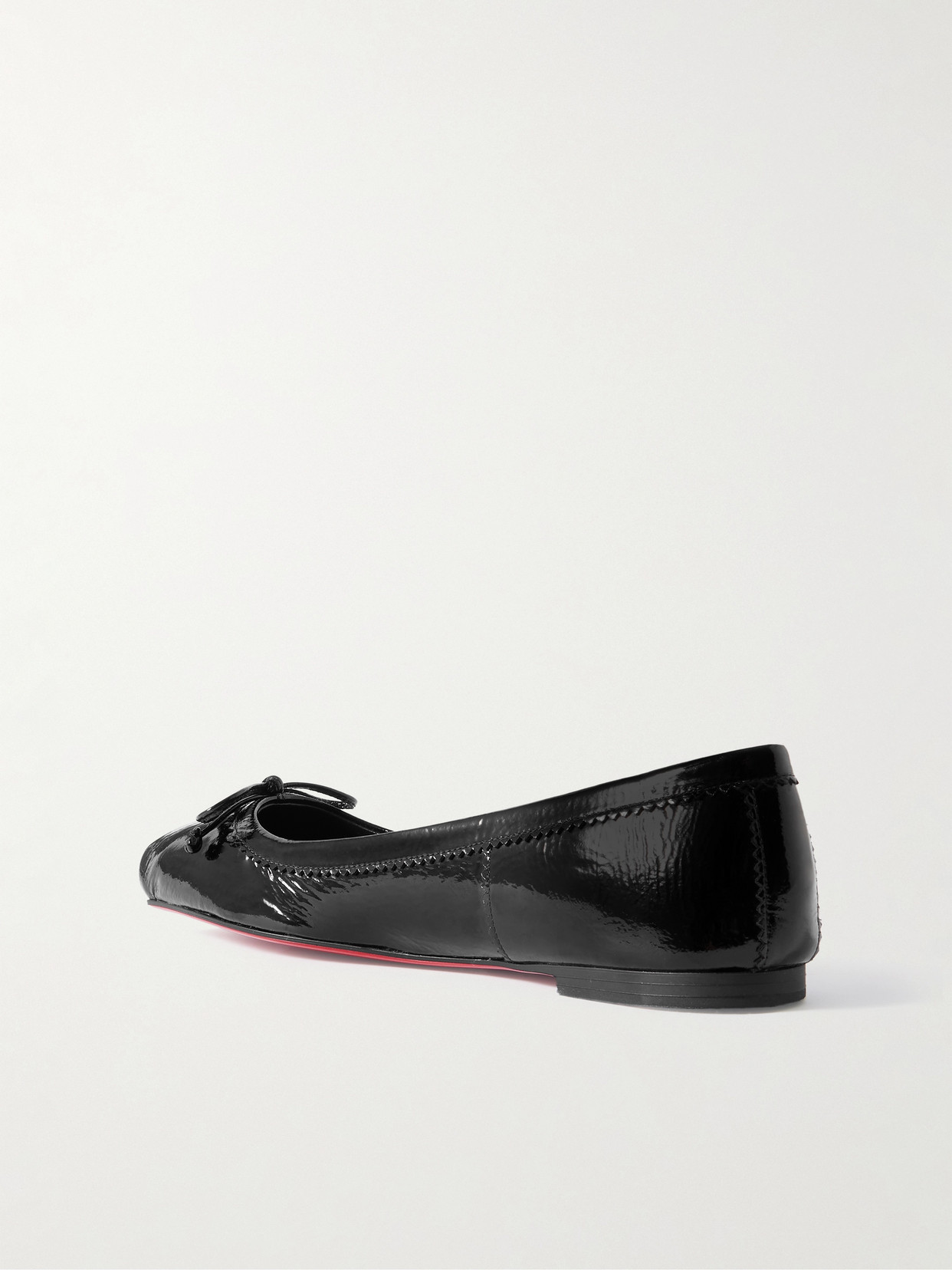 Christian Louboutin 10mm Mamadrague Nappa Ballerina Flats In Black