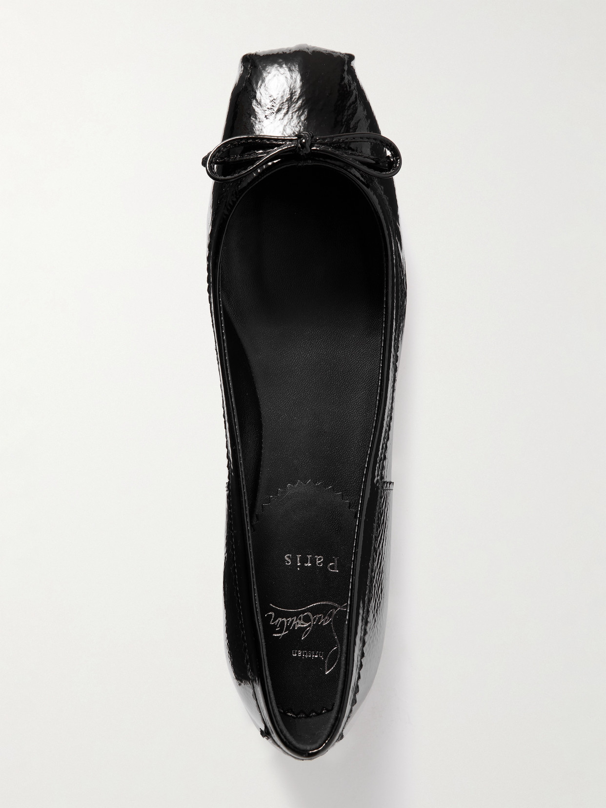 Christian Louboutin 10mm Mamadrague Nappa Ballerina Flats In Black