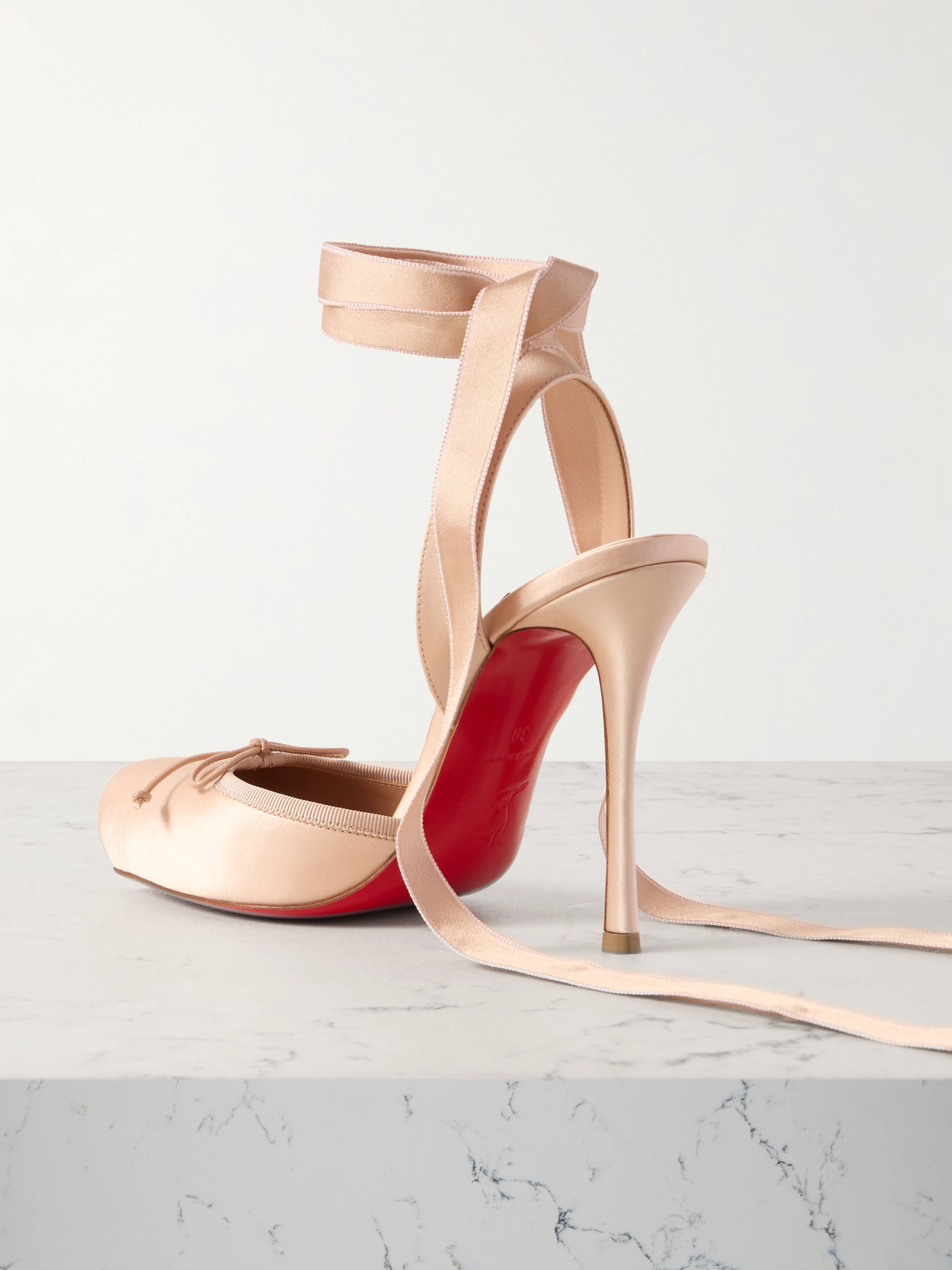 Cassia 100 Bow-Detailed Satin-Crepe Pumps