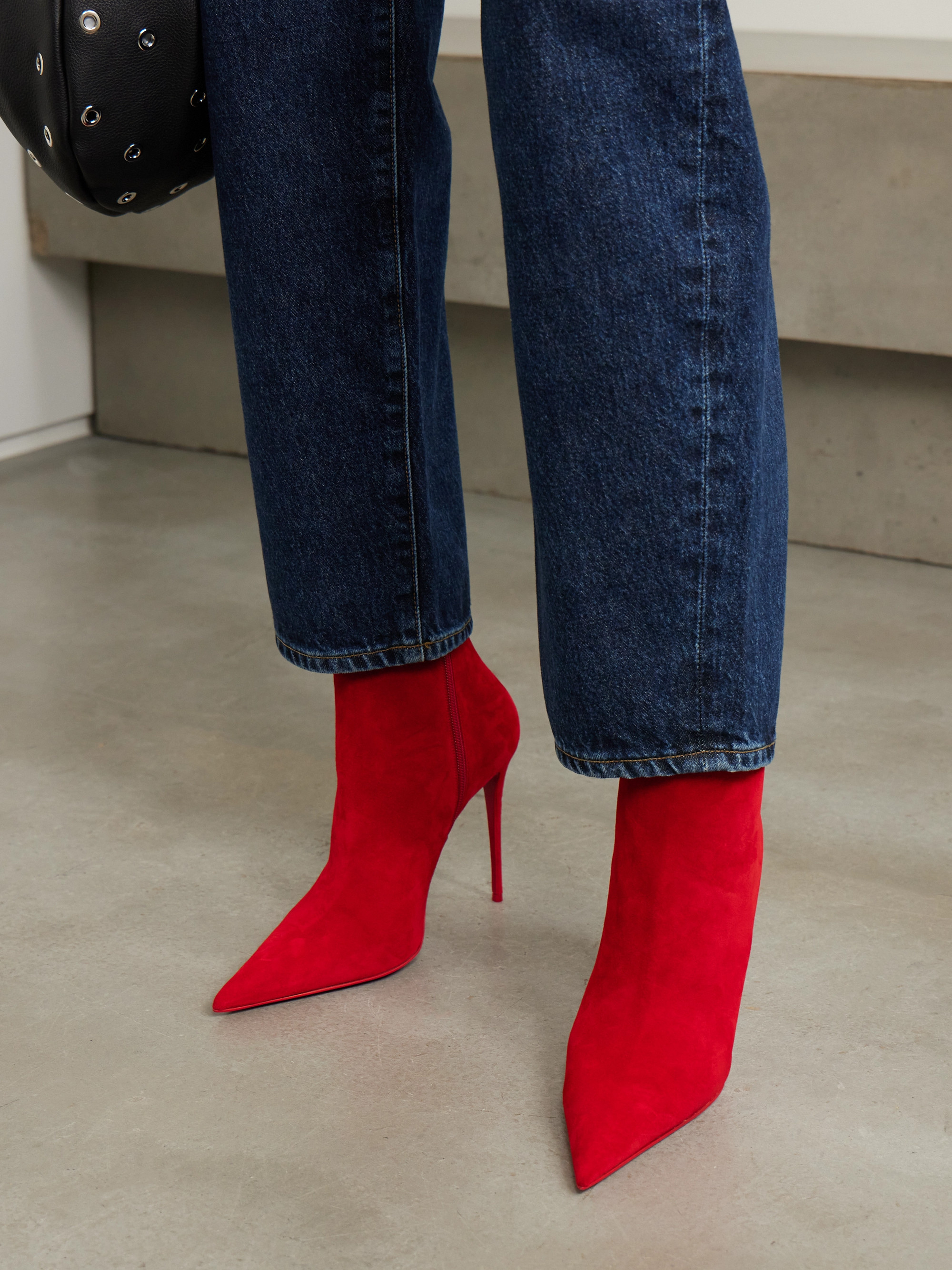 CHRISTIAN LOUBOUTIN Kate Max 100 suede ankle boots thumbnail