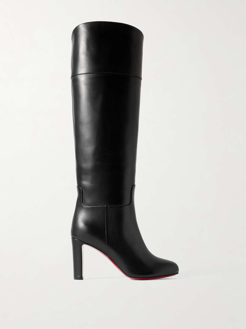 Christian Louboutin Loo Botta 85 Leather Knee Boots