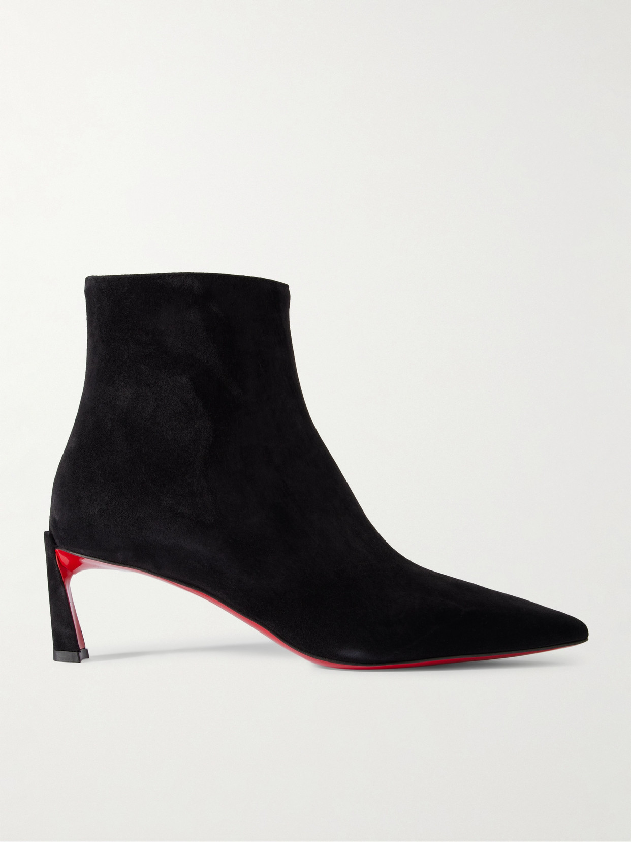 CHRISTIAN LOUBOUTIN CONDORA BOOTY 55 SUEDE ANKLE BOOTS