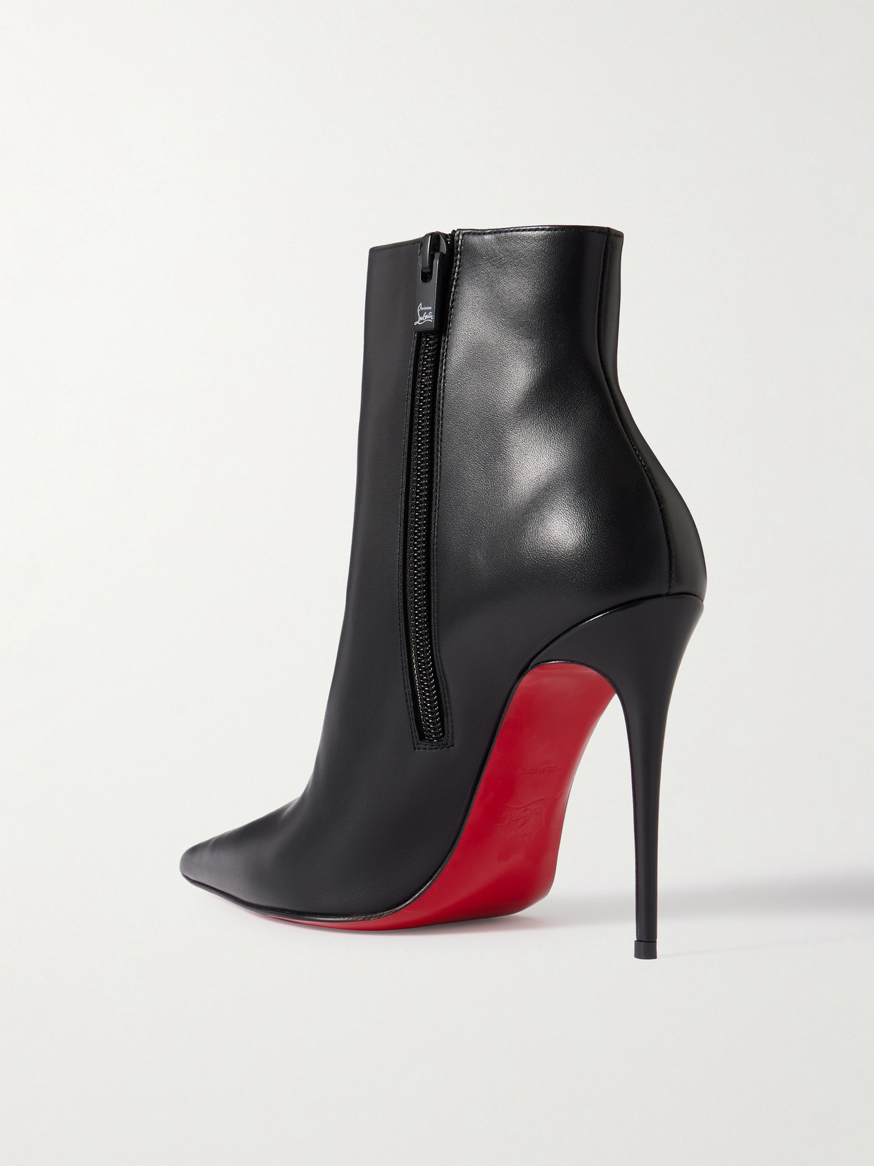 Christian Louboutin So Kate Booty High Heels Ankle Boots In Black Leather In Black