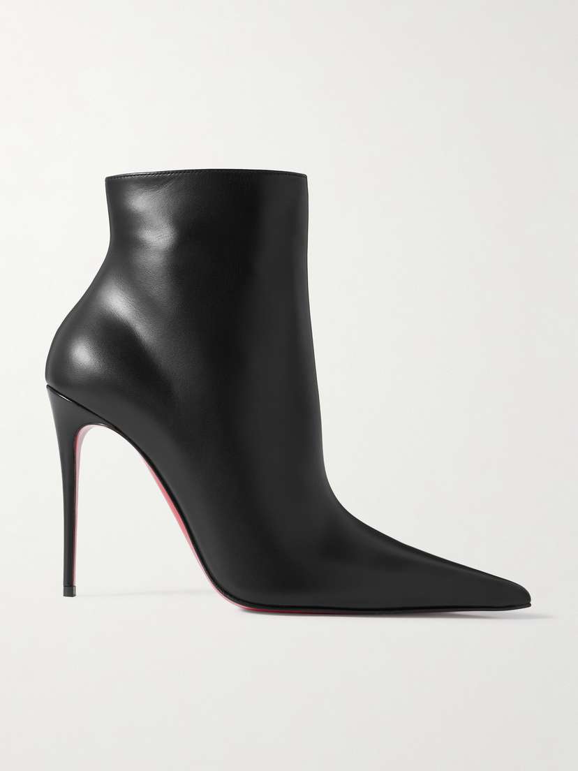 Christian Louboutin Kate Max 100 Leather Ankle Boots