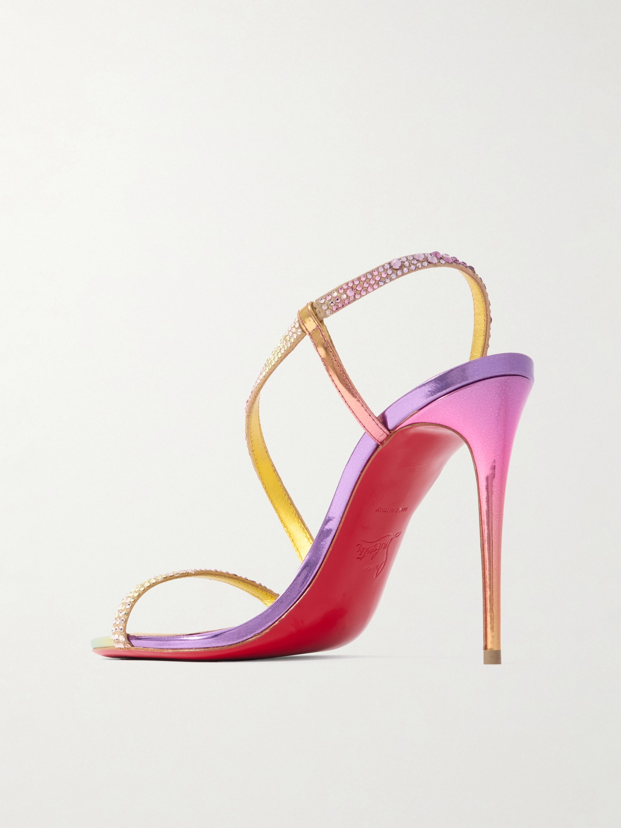 Christian Louboutin Rosalie Iridescent Slingback Sandal In Multi