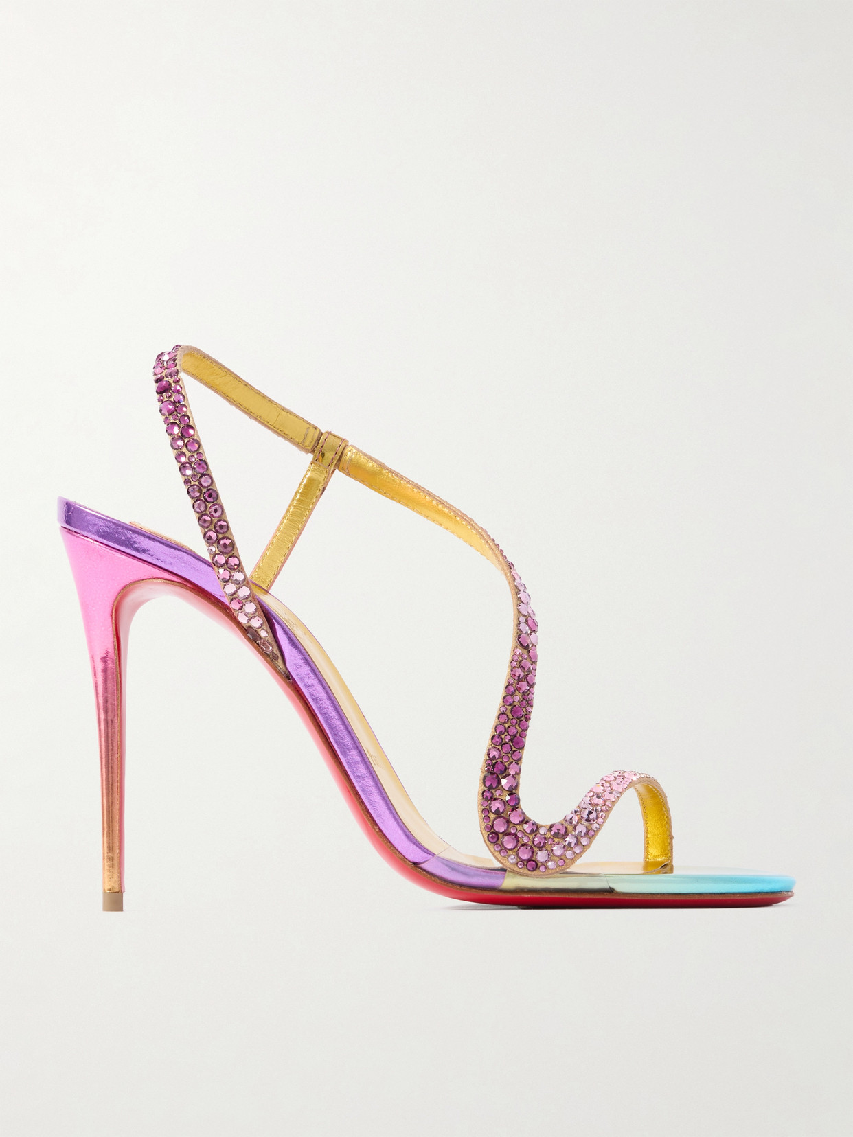 Christian Louboutin Rosalie Iridescent Slingback Sandal In Multi