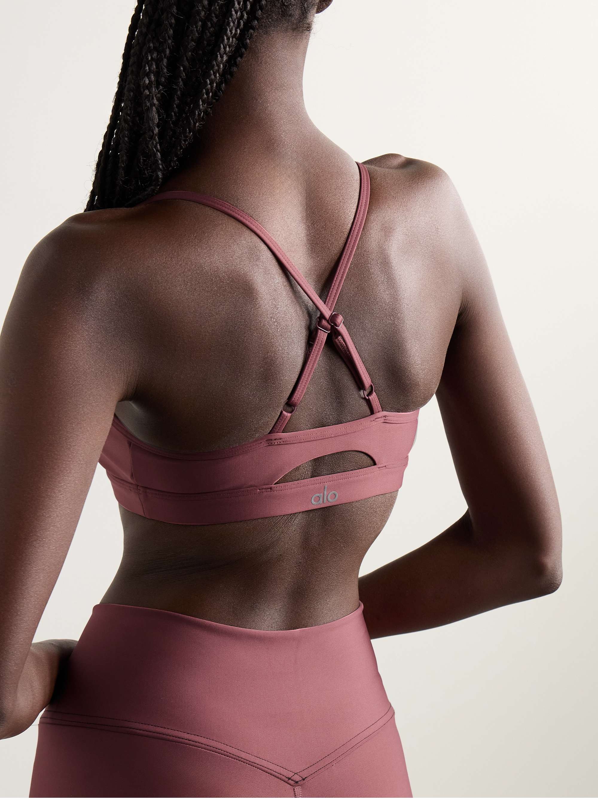 ALO YOGA Airlift Intrigue cutout stretch sports bra
