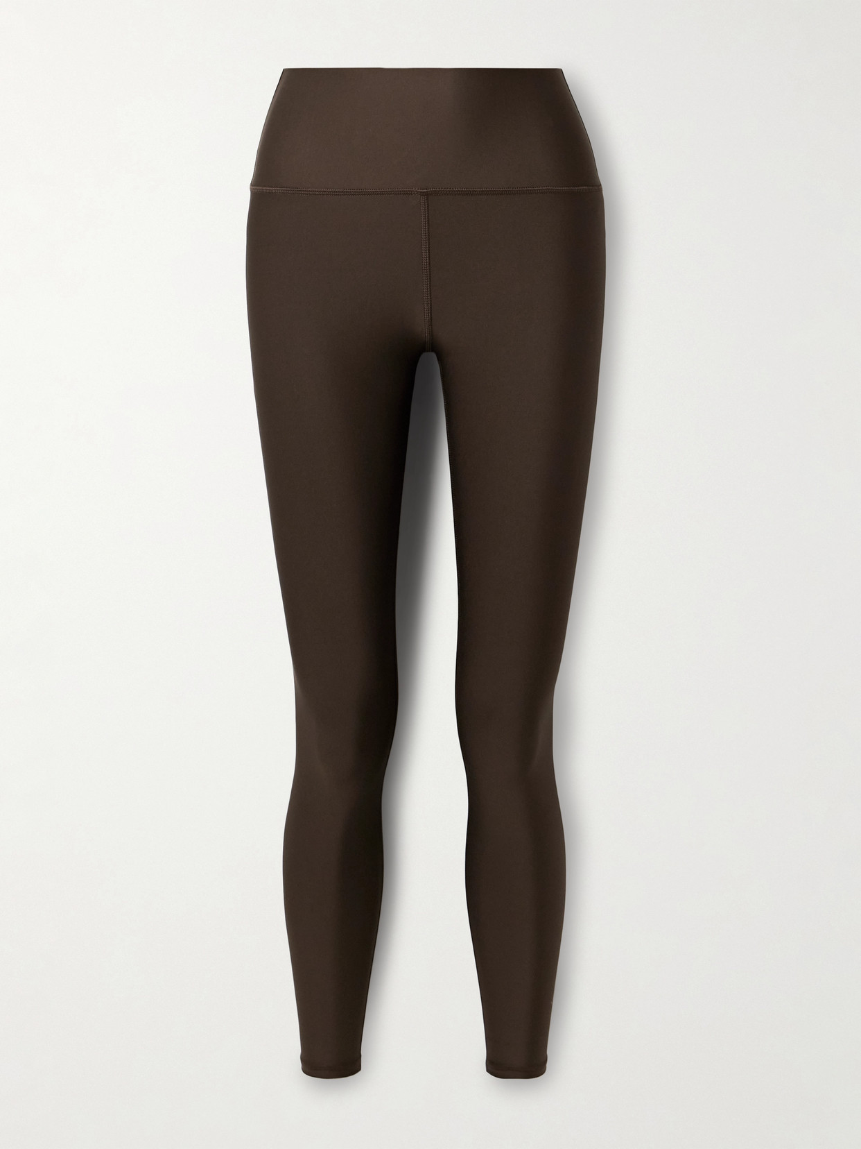 Alo Yoga Cropped Airlift Leggings In Brown