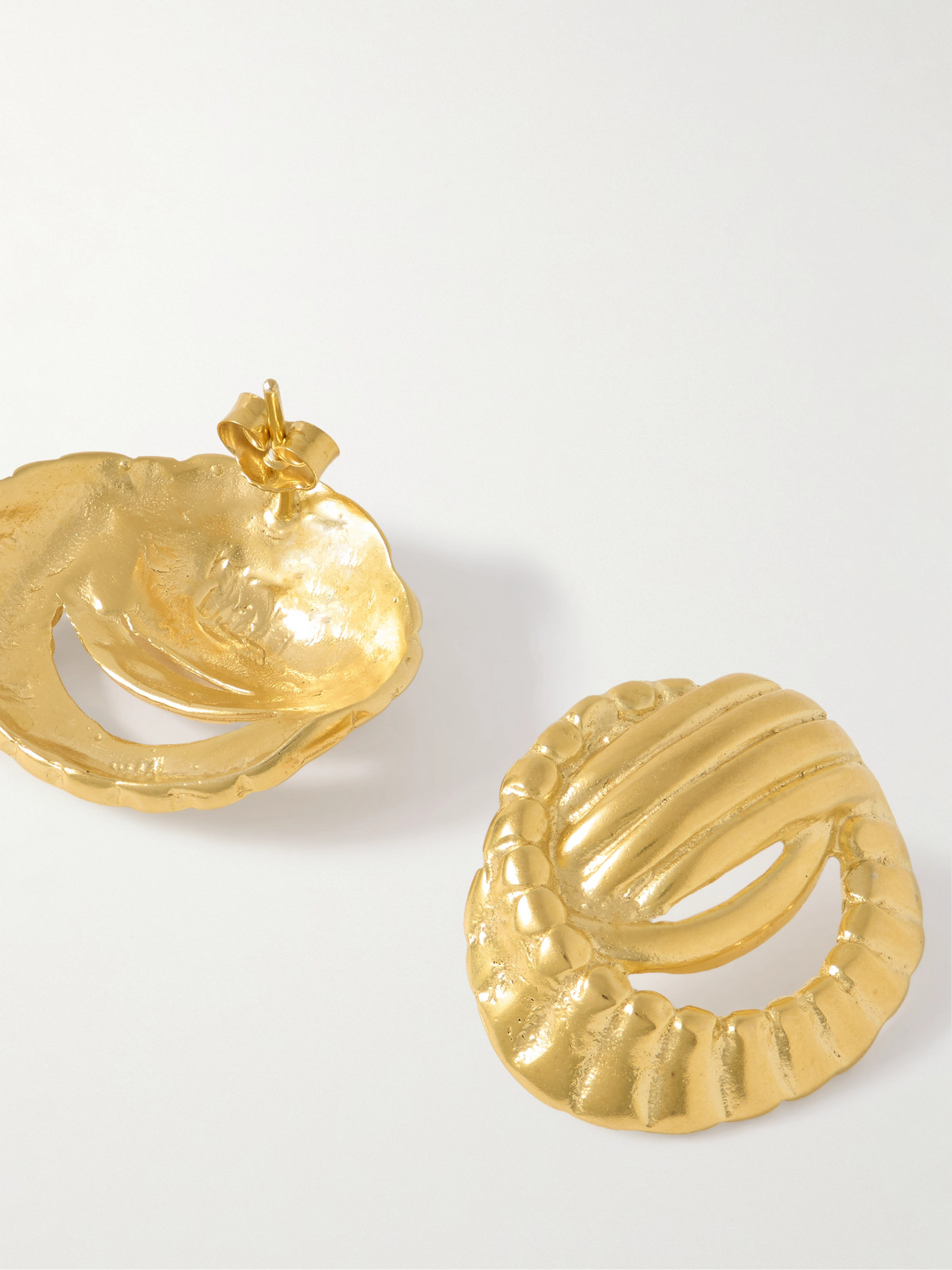 Ysso Nike Gold-plated Earrings In Gold