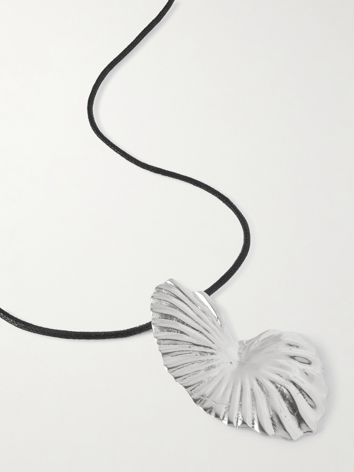YSSO THE BIRTH OF VENUS STERLING SILVER AND CORD NECKLACE