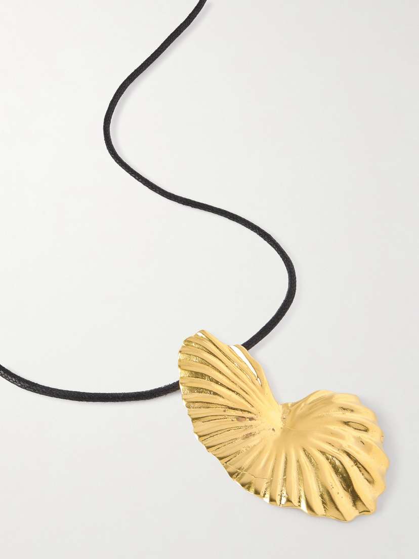 YSSO The Birth Of Venus Gold-plated And Cord Necklace