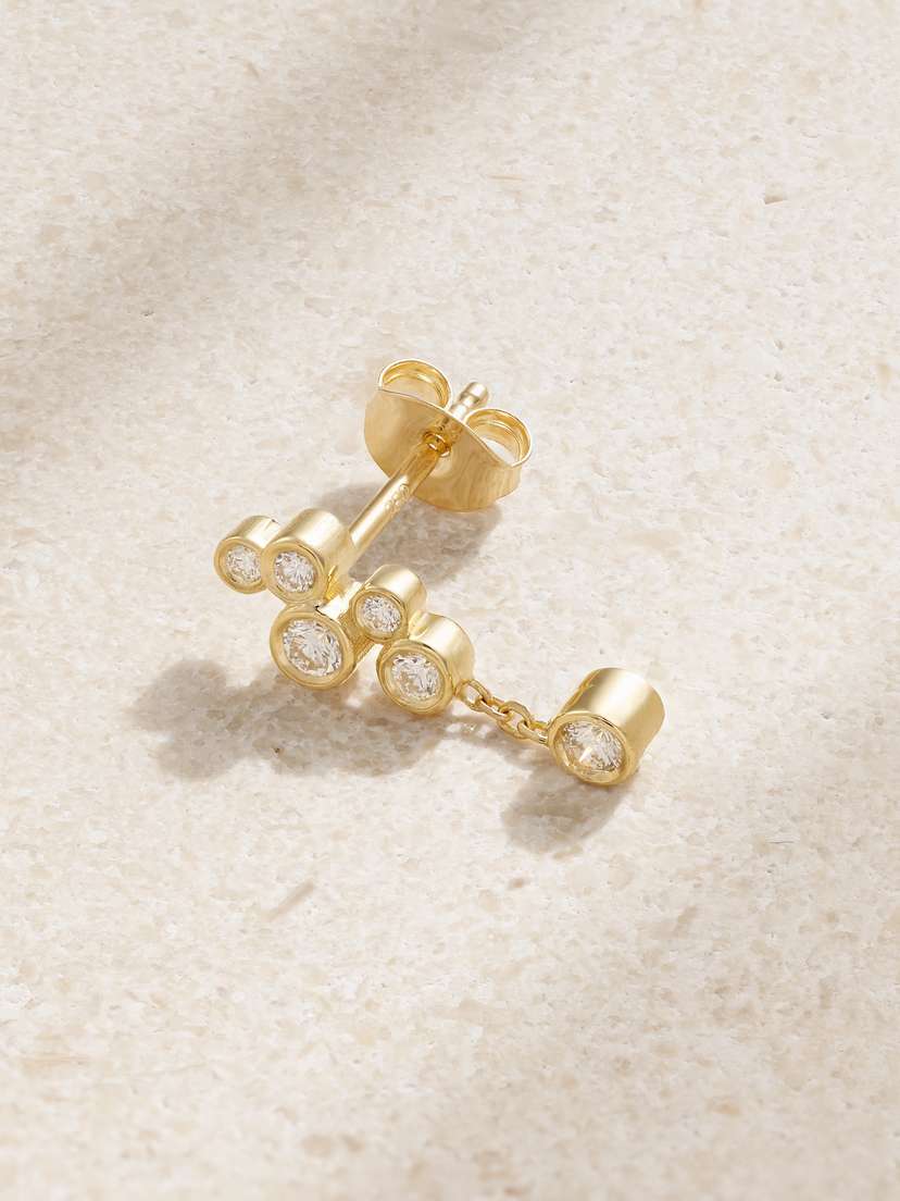 Kimaï Kaia 18-karat Recycled Gold Laboratory-grown Diamond Single Earring