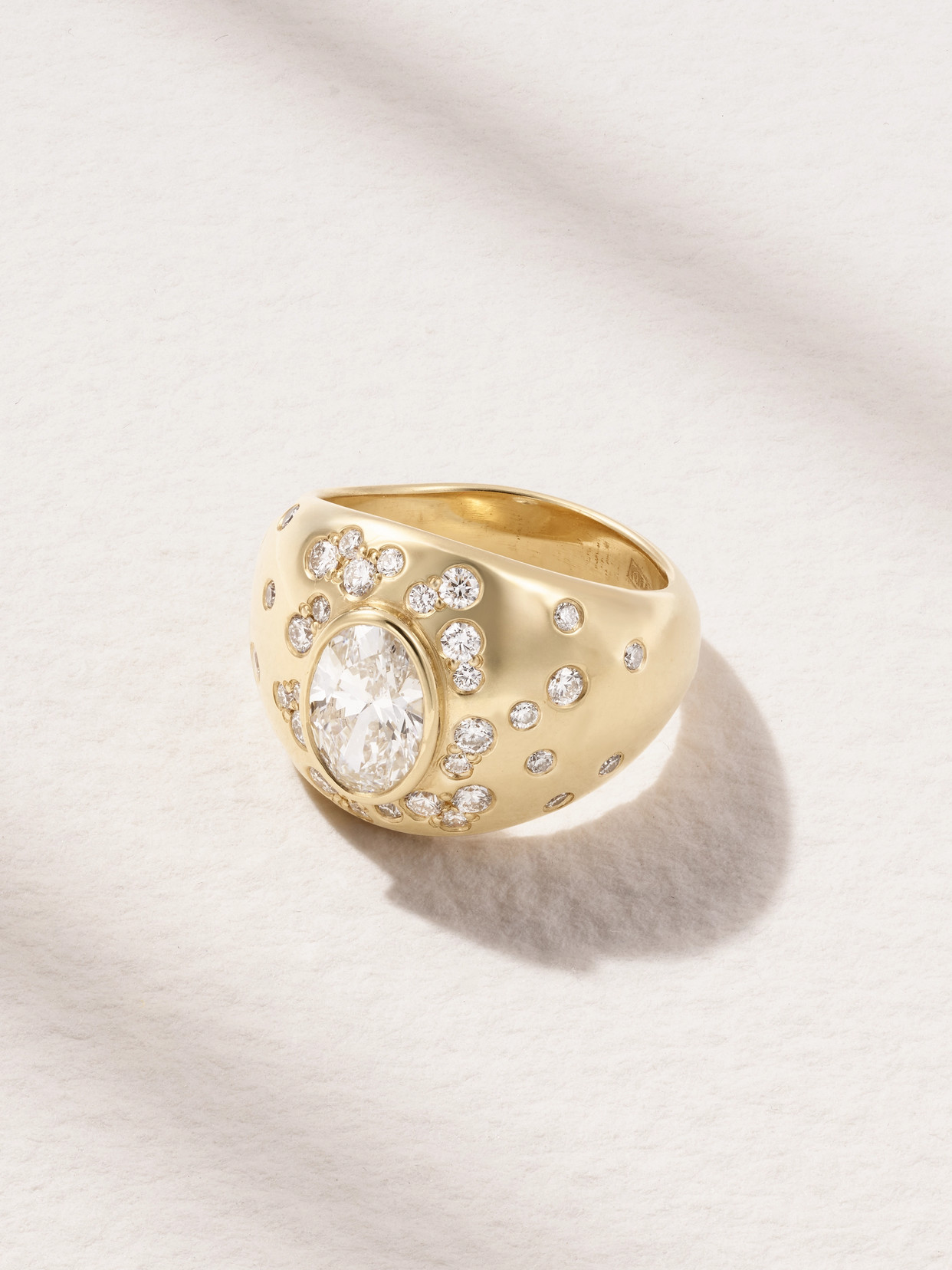 Kimai Cecilia 18-karat Recycled Gold Laboratory-grown Diamond Ring