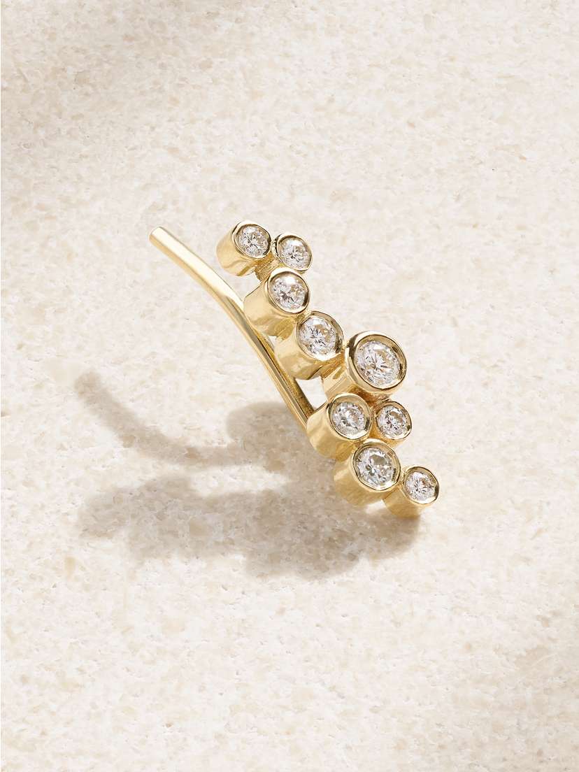 Kimaï Azu 18-karat Recycled Gold Laboratory-grown Diamond Single Earring