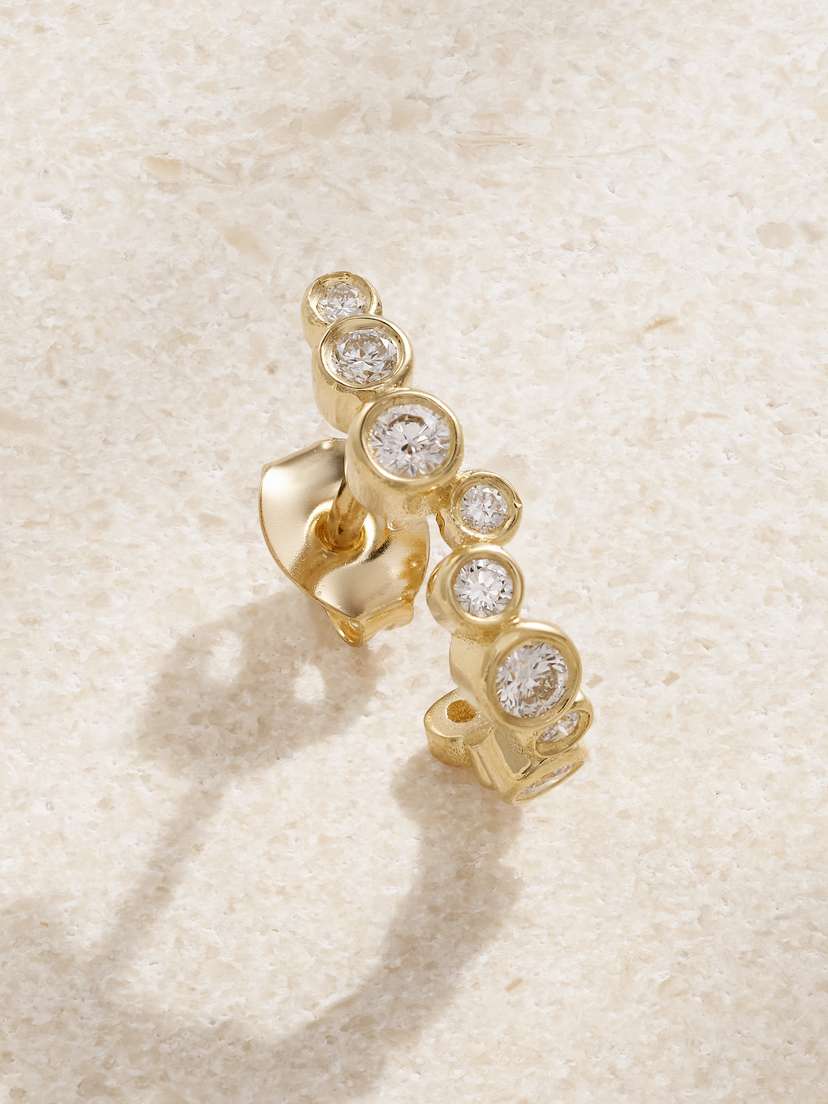 Kimaï Ela 18-karat Recycled Gold Laboratory-grown Diamond Single Earring
