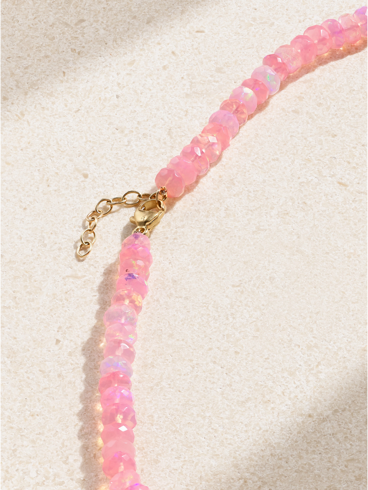 Jia Jia 14-karat Gold Opal Necklace In Pink