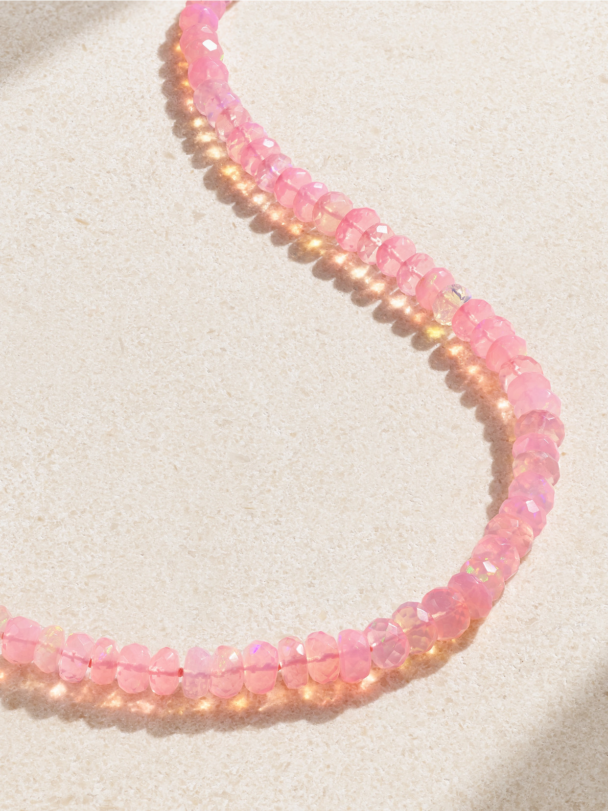 Jia Jia 14-karat Gold Opal Necklace In Pink