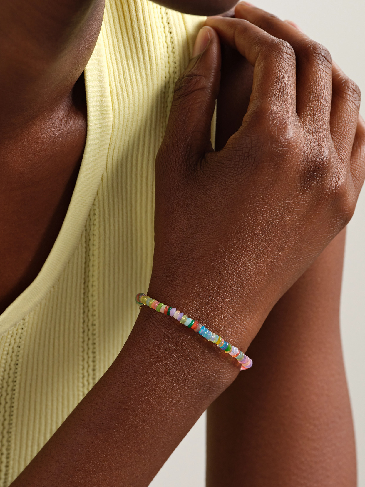 Shop Jia Jia Gold Opal Bracelet In Multi