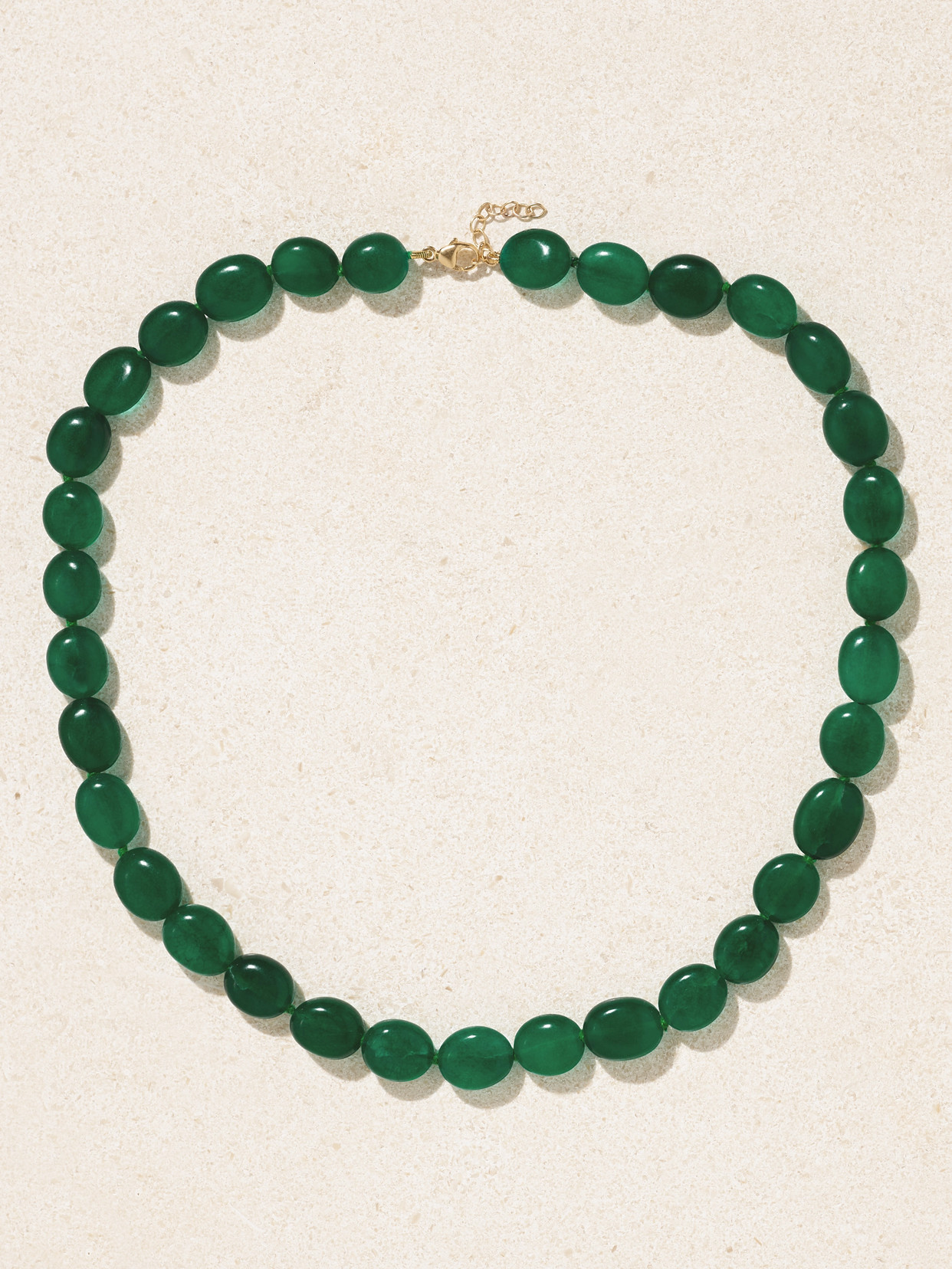 Jia Jia Arizona Gold Quartz Necklace In Green