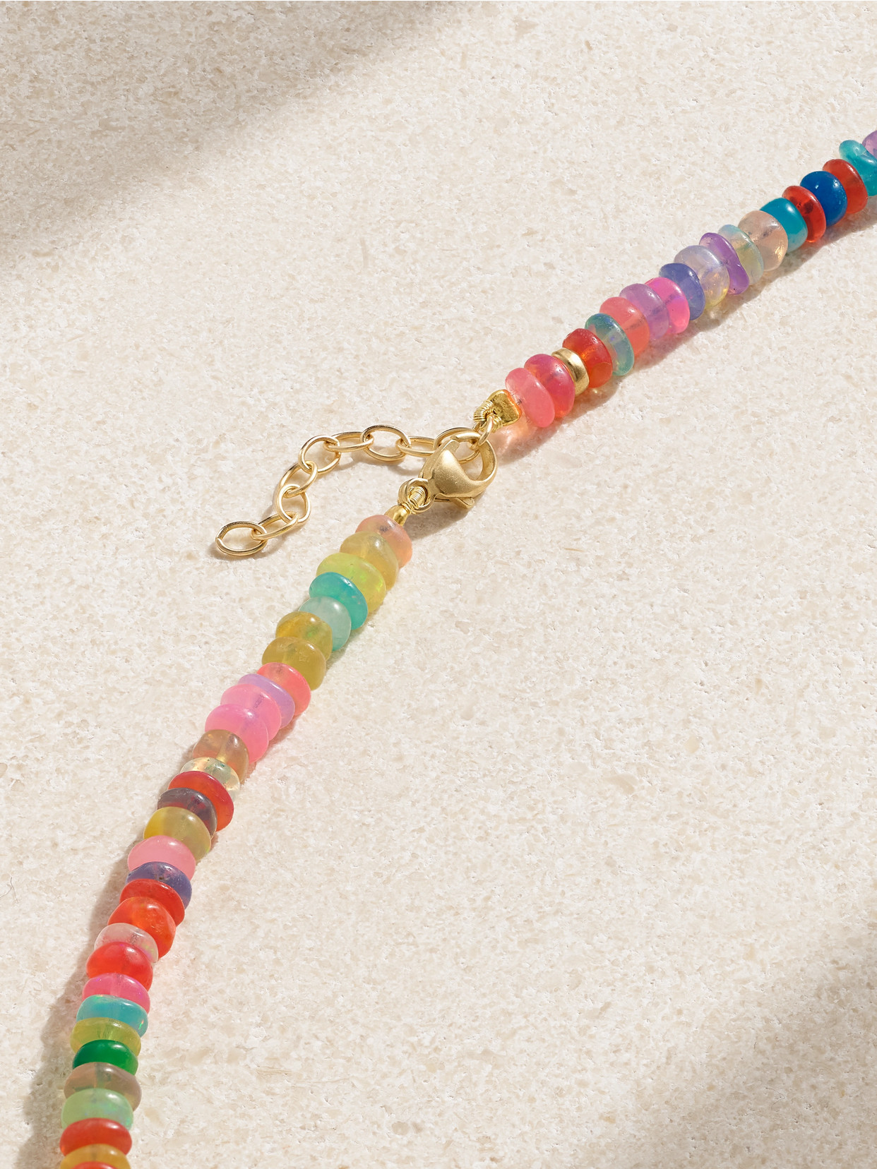 Shop Jia Jia Soleil Gold Opal Necklace In Multi