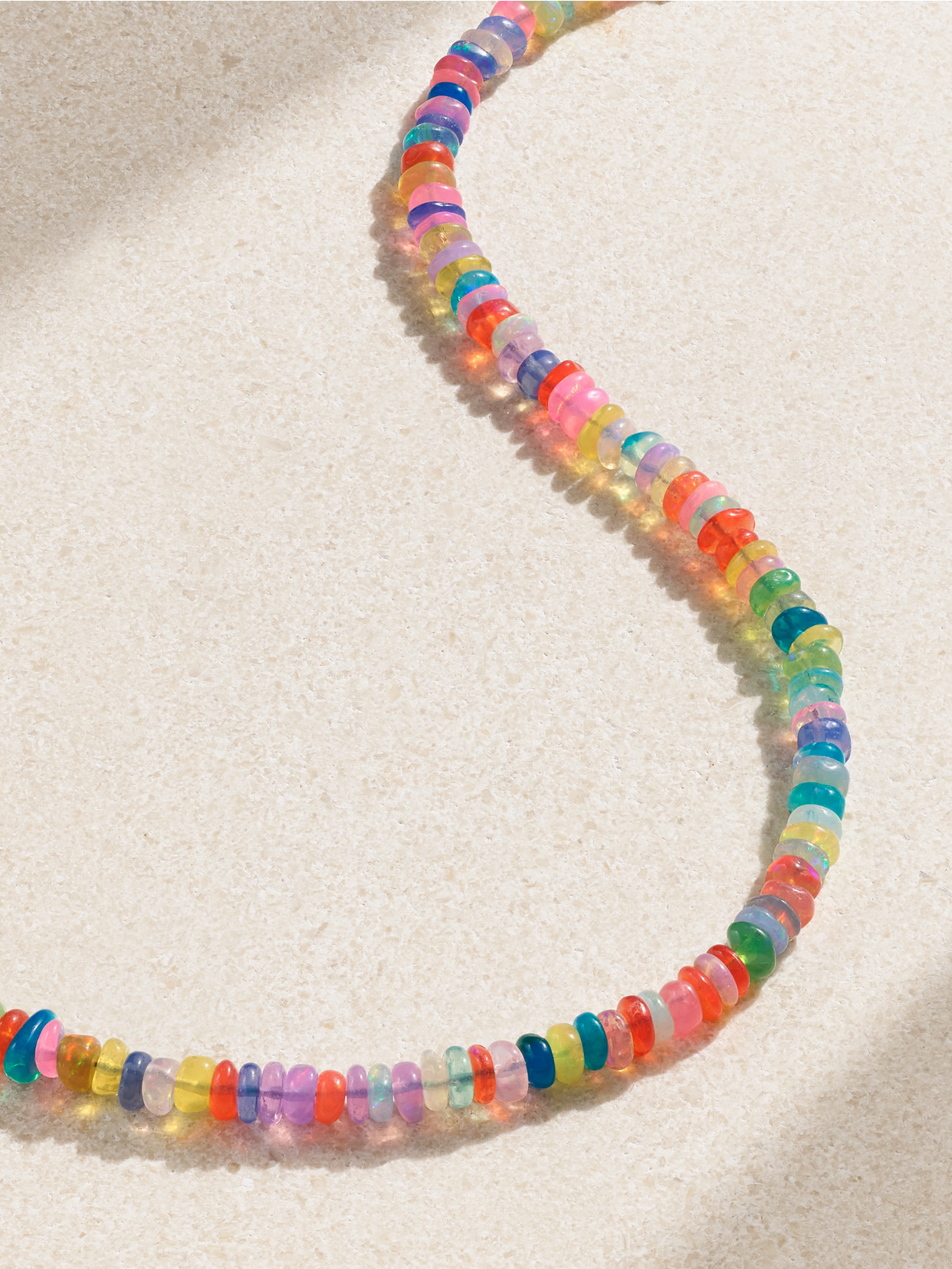Shop Jia Jia Soleil Gold Opal Necklace In Multi