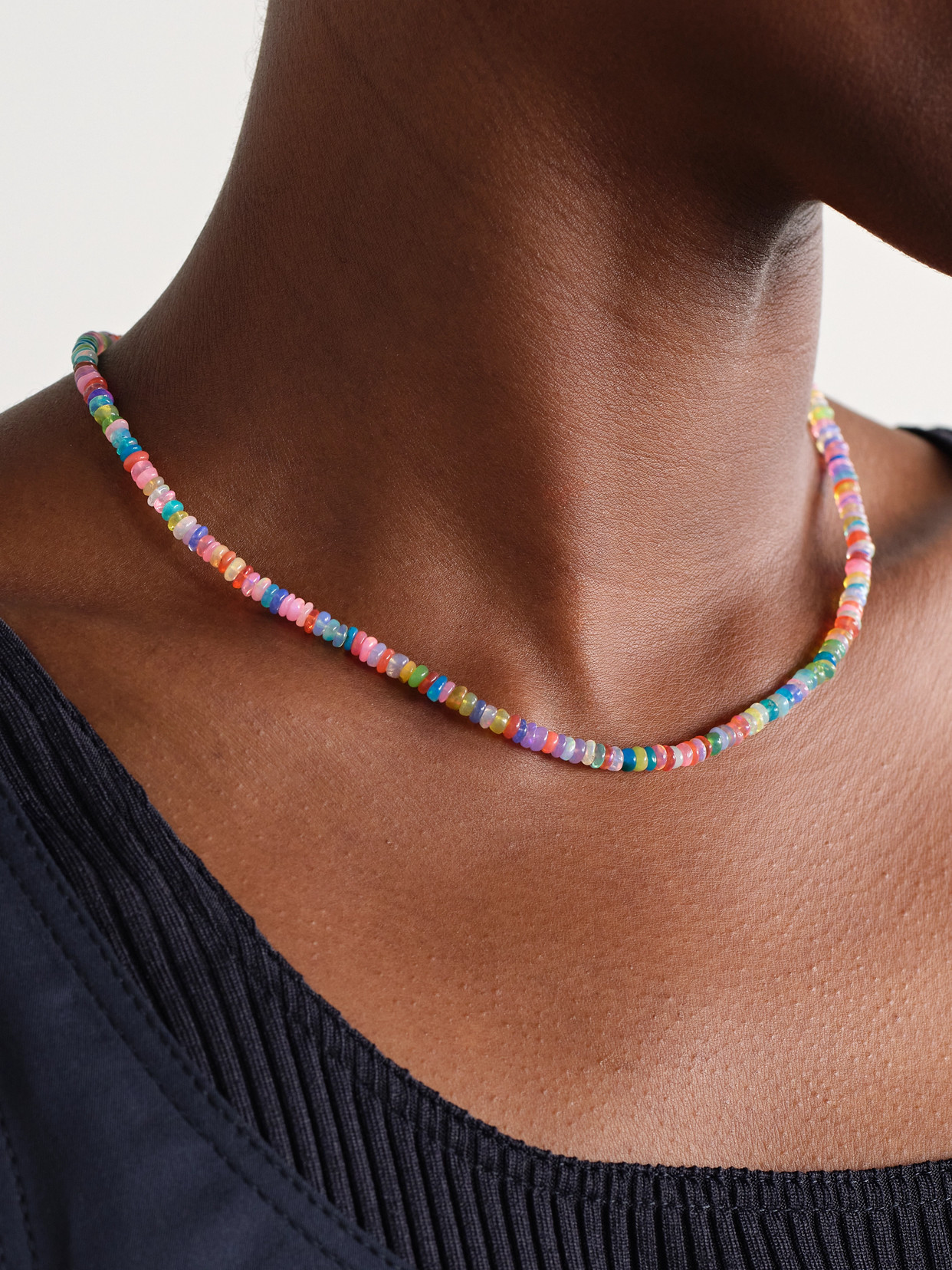 Shop Jia Jia Soleil Gold Opal Necklace In Multi
