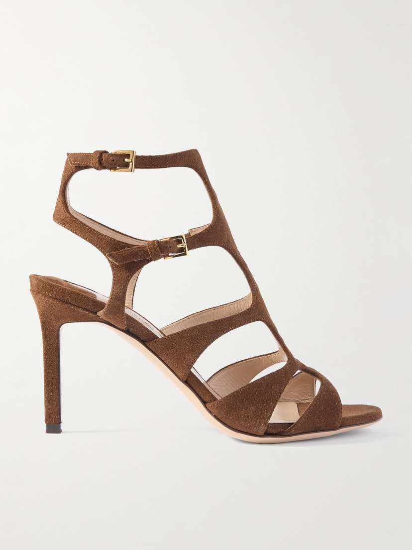 Tom Ford Paradise Cutout Suede Sandals